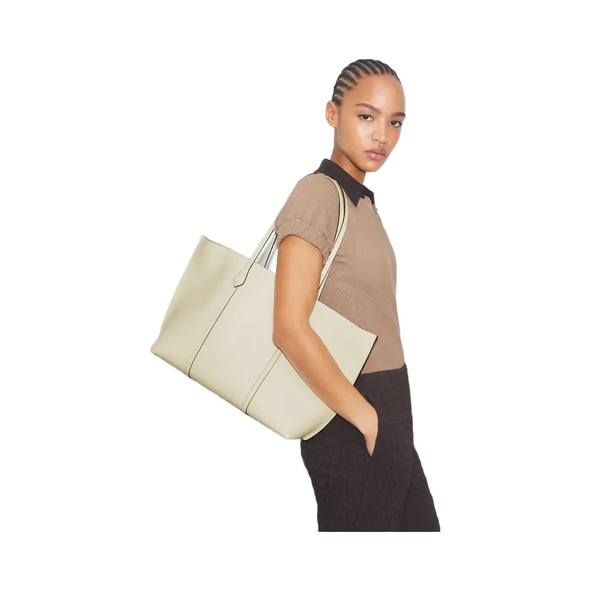 Tory Burch Perry Tote Warm White
