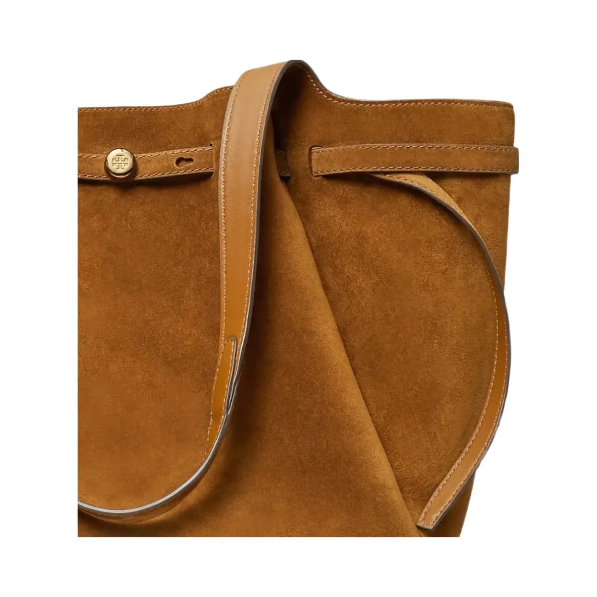Tory Burch Romy Suede Tote Caramel