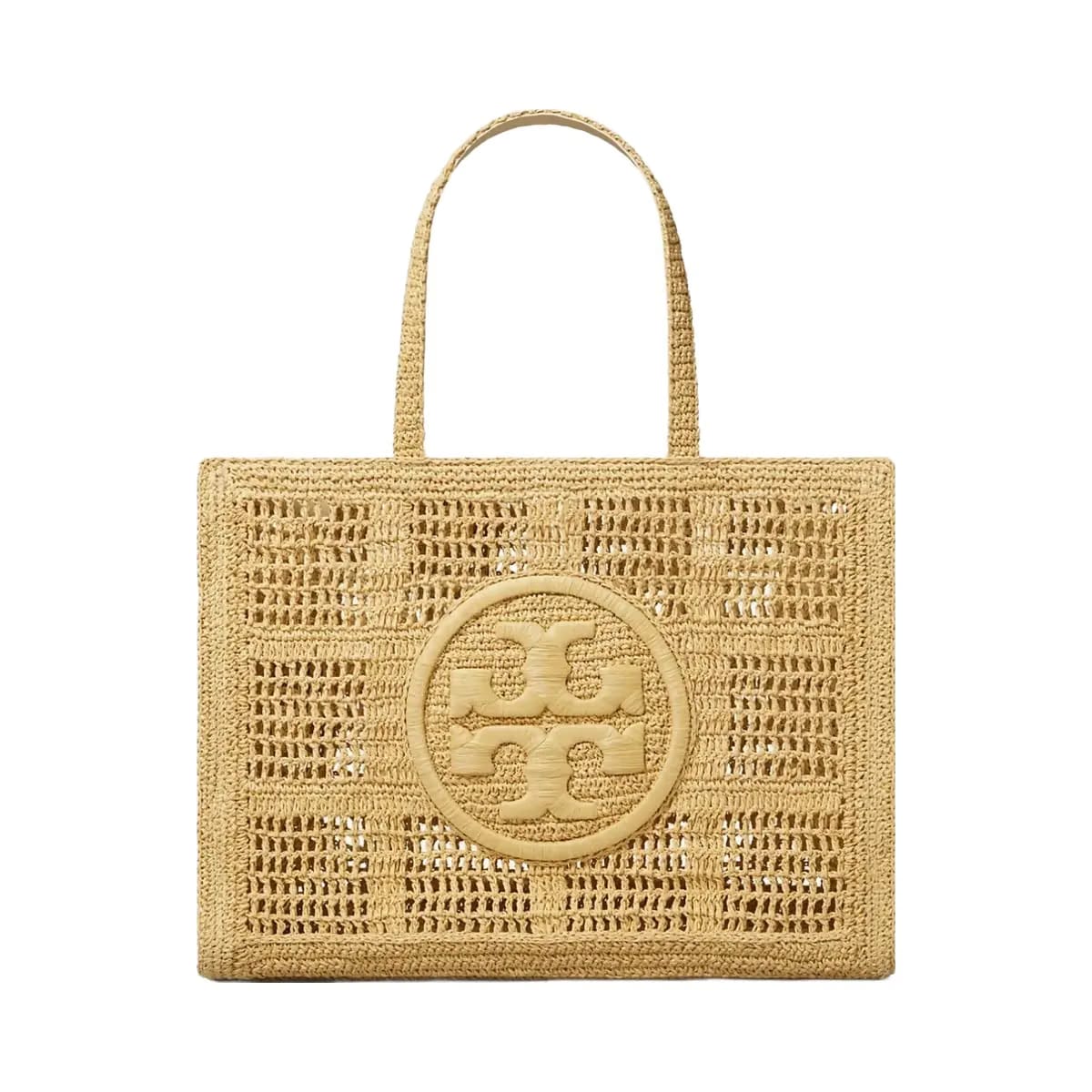 Tory Burch Large Ella Hand-Crocheted Tote Natural