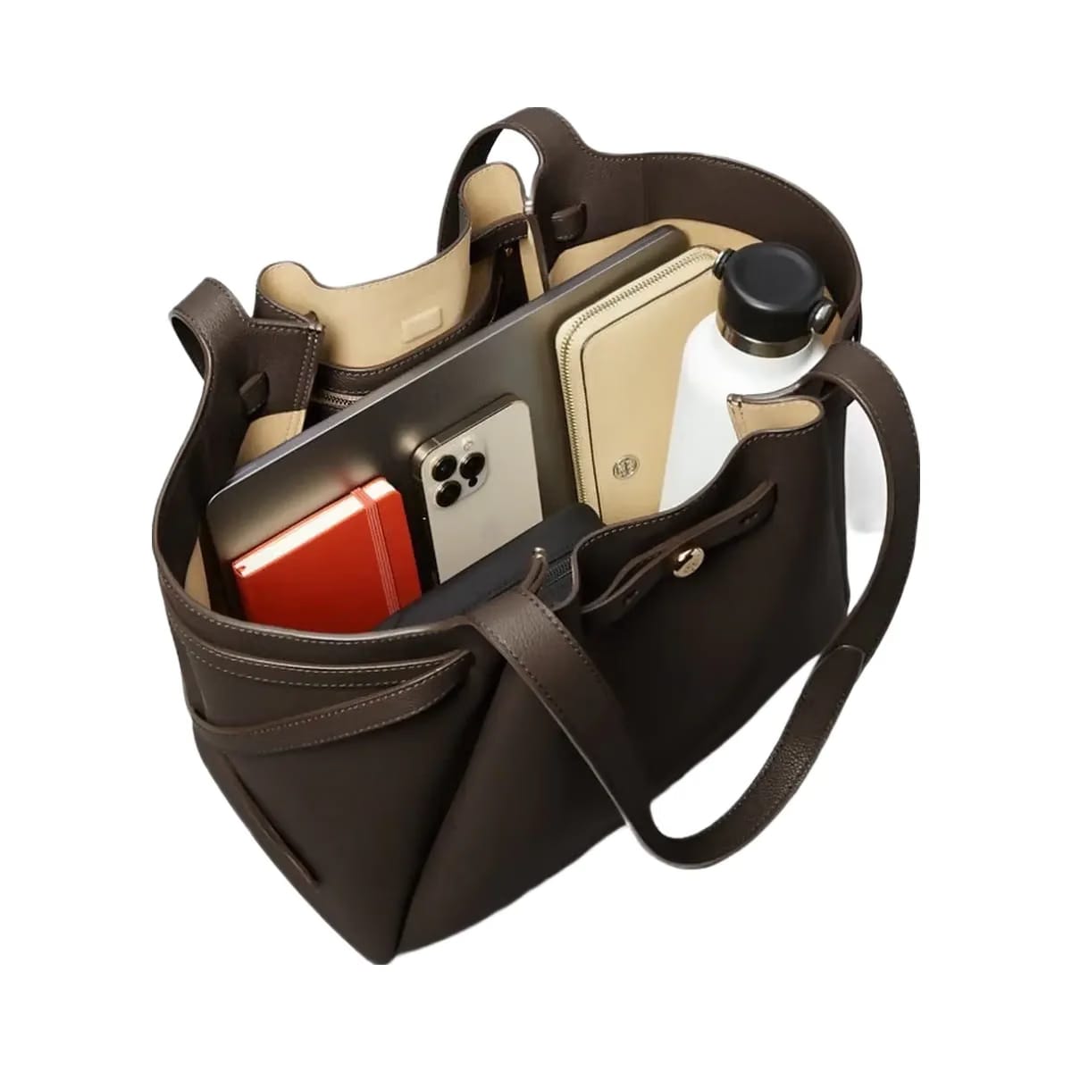 Tory Burch Romy Tote Deep Brown