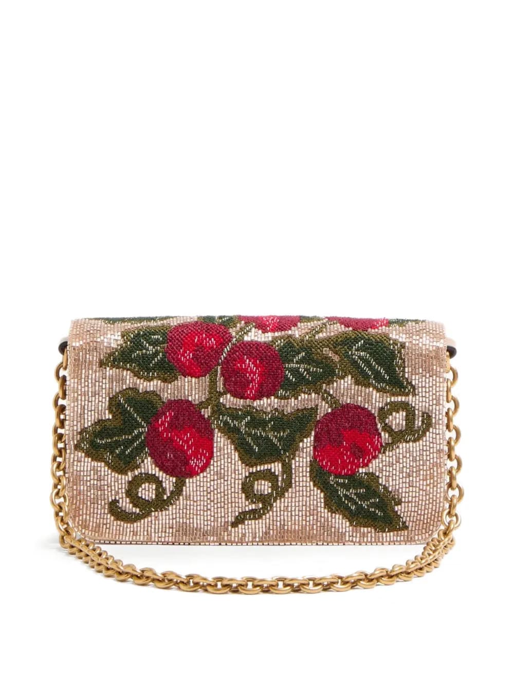 Vain Cherryfic embroidered clutch bag