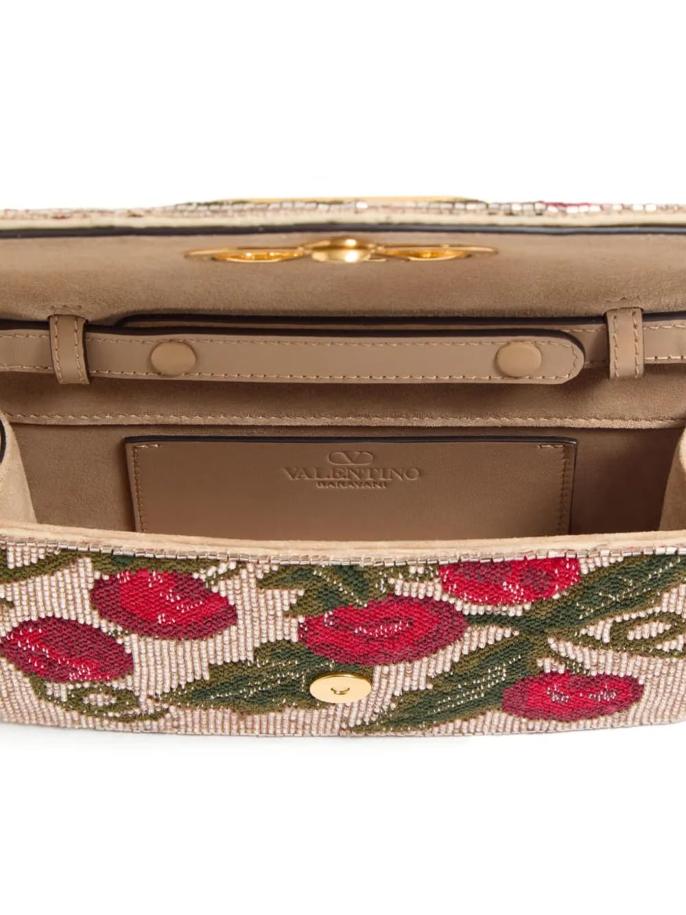 Vain Cherryfic embroidered clutch bag
