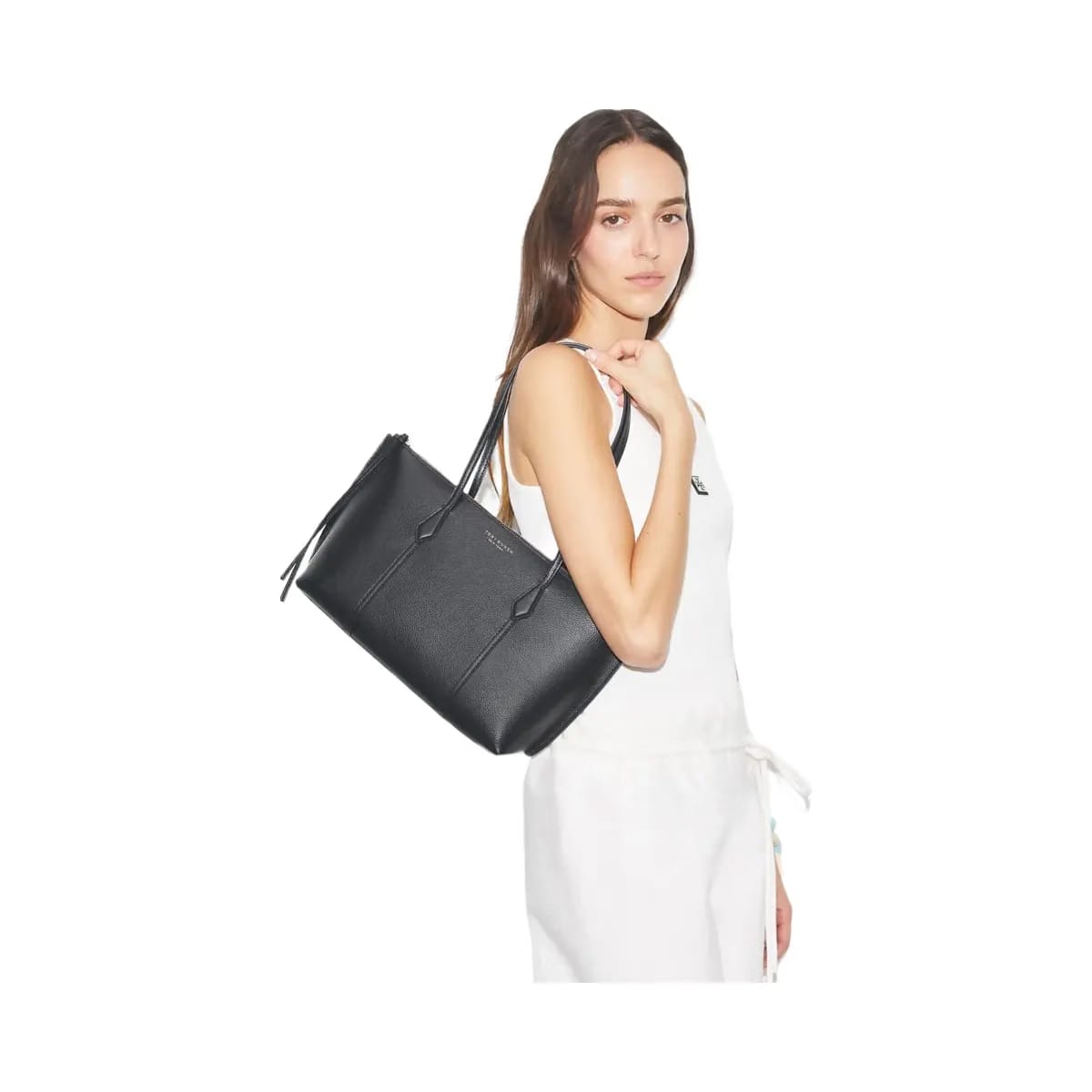 Tory Burch Small Perry Zip Tote Black