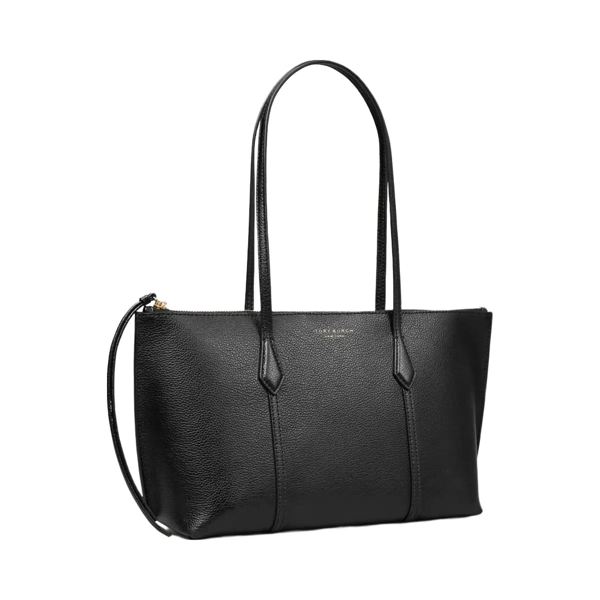 Tory Burch Small Perry Zip Tote Black