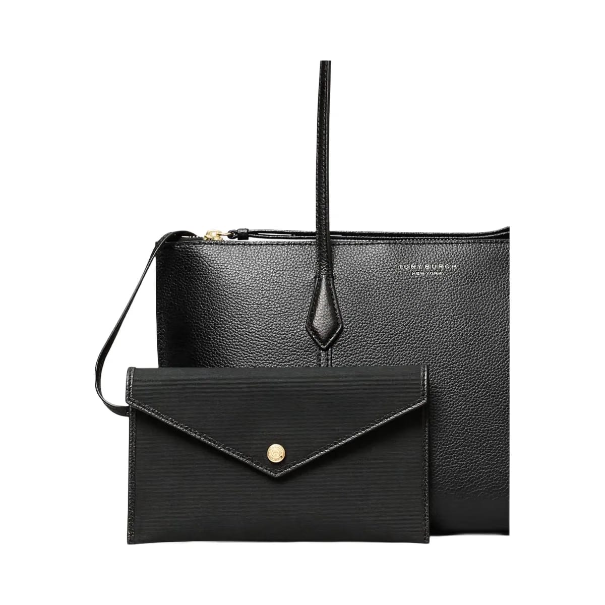 Tory Burch Small Perry Zip Tote Black