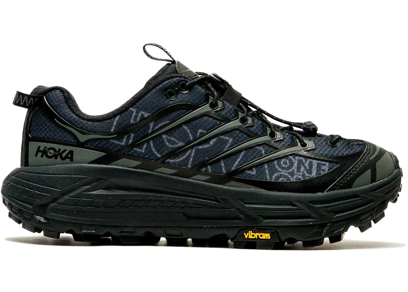Hoka One One Mafate Three2 Wordmark Black Outer Orbit