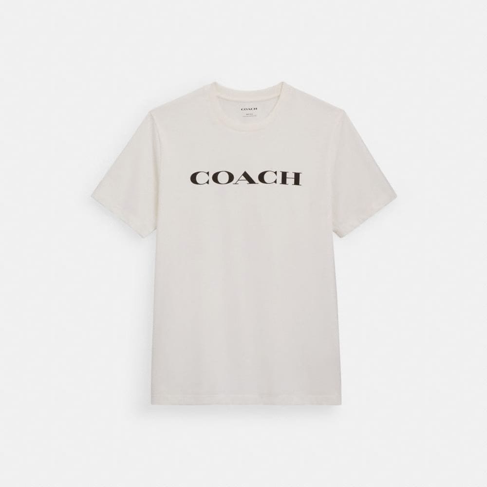 Coach Signature T-Shirt In Organic Cotton White