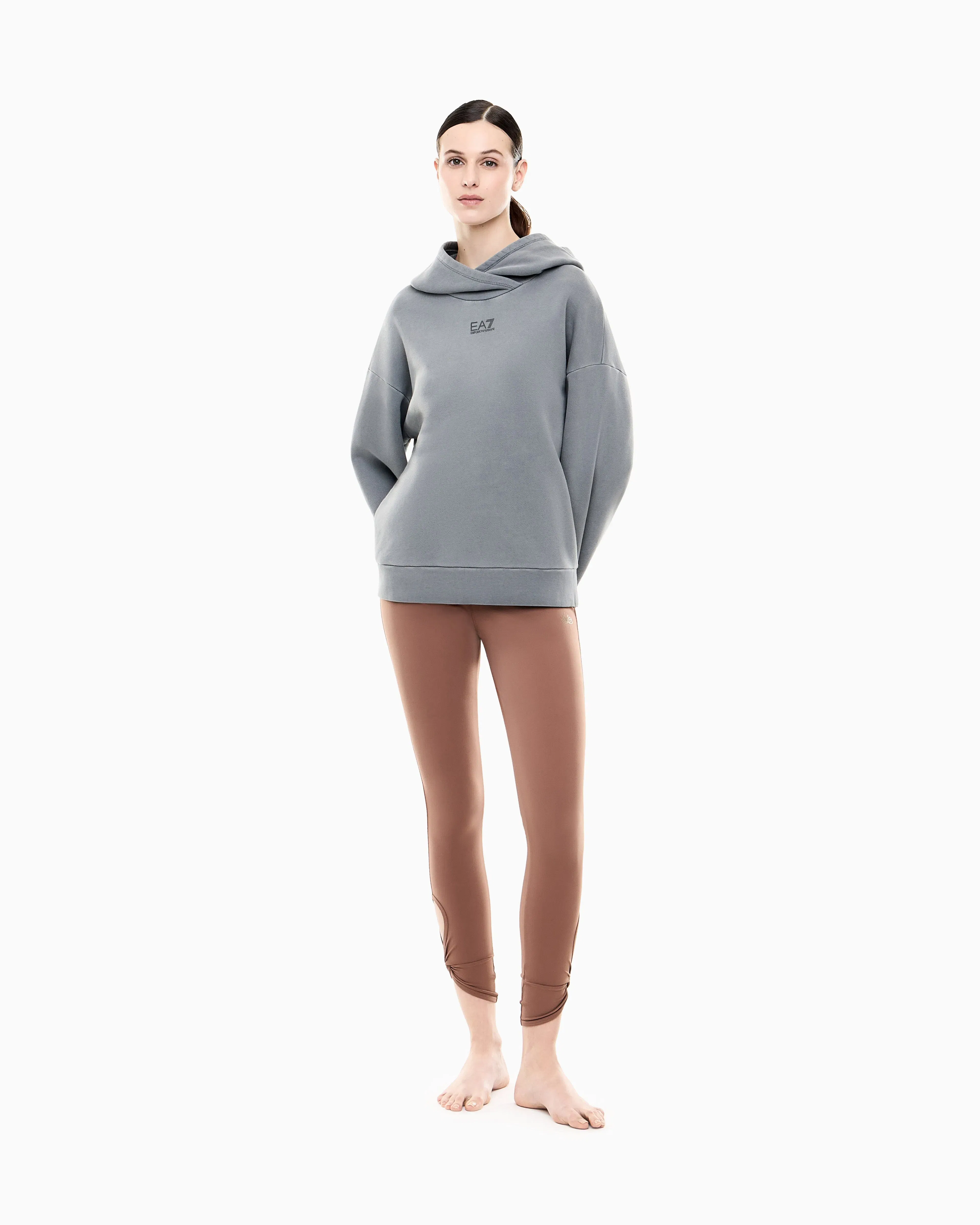 EA7 Fullness Vigor7 cotton sweatshirt with hood