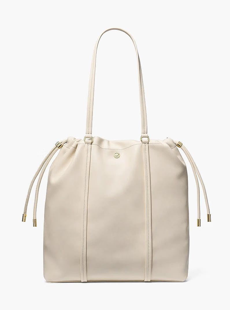 Michael Kors Matilda Large Cinch Tote Bag Lt Cream