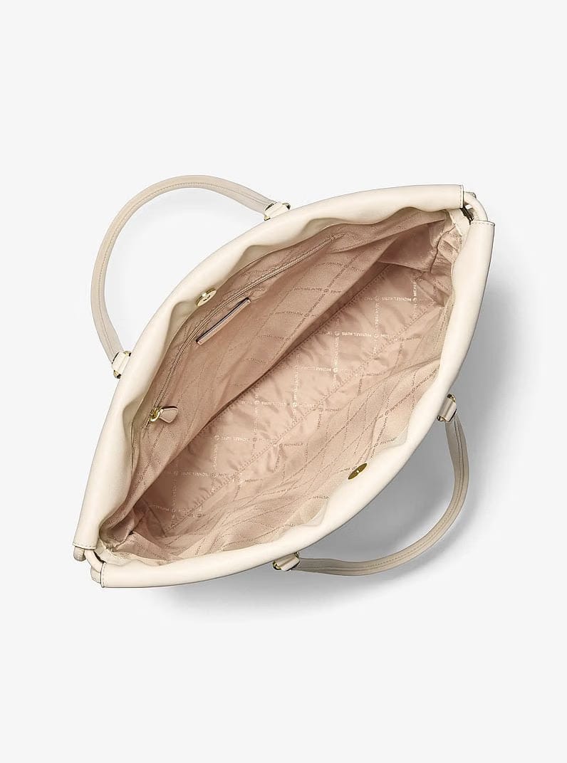 Michael Kors Matilda Large Cinch Tote Bag Lt Cream