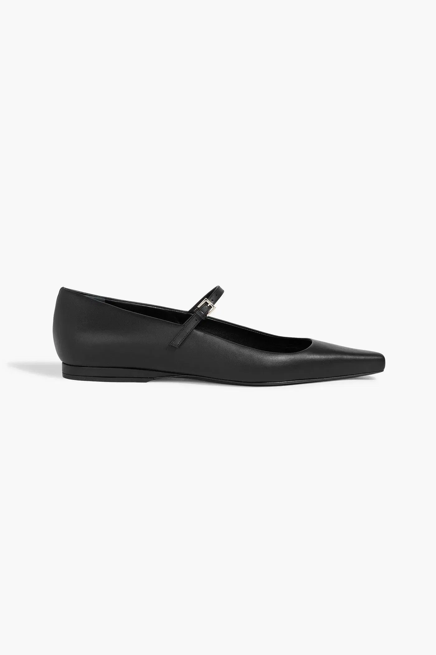 Loulou De Saison Alice Leather Mary Jane Flats Black Women's