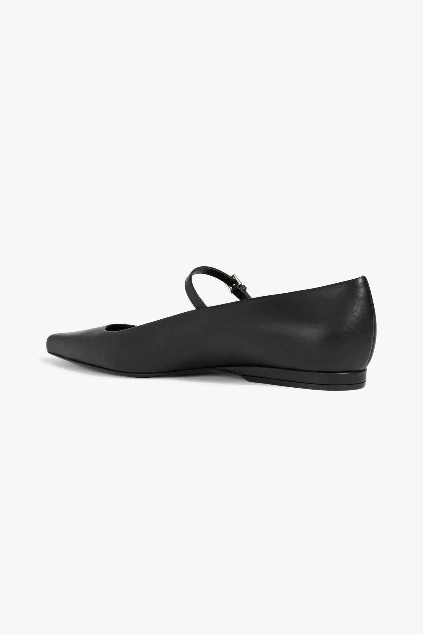 Loulou De Saison Alice Leather Mary Jane Flats Black Women's
