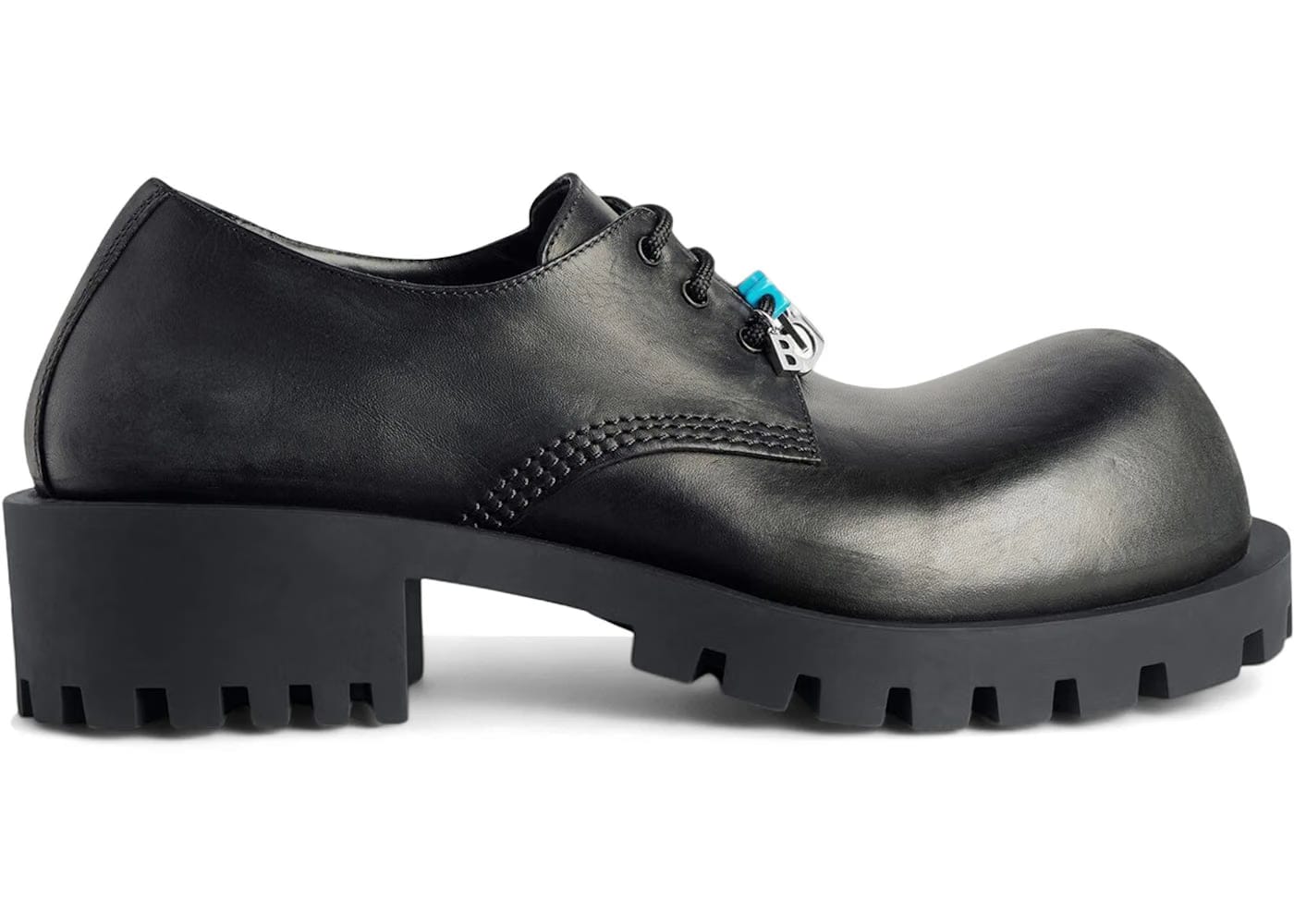 Balenciaga Hummer Derbie Shoe Black With Charms
