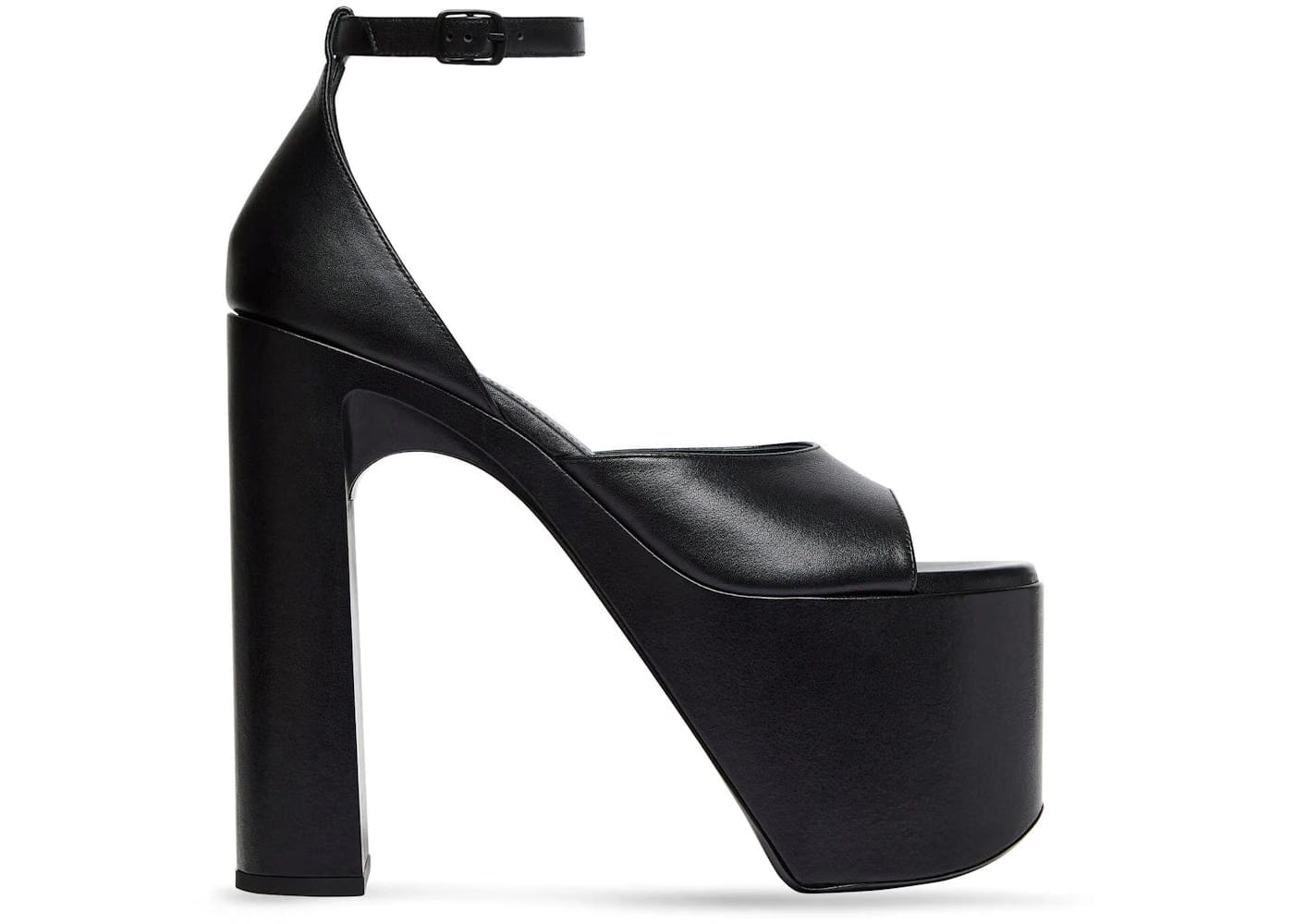 Balenciaga Camden 160Mm Sandals Black Leather Womens