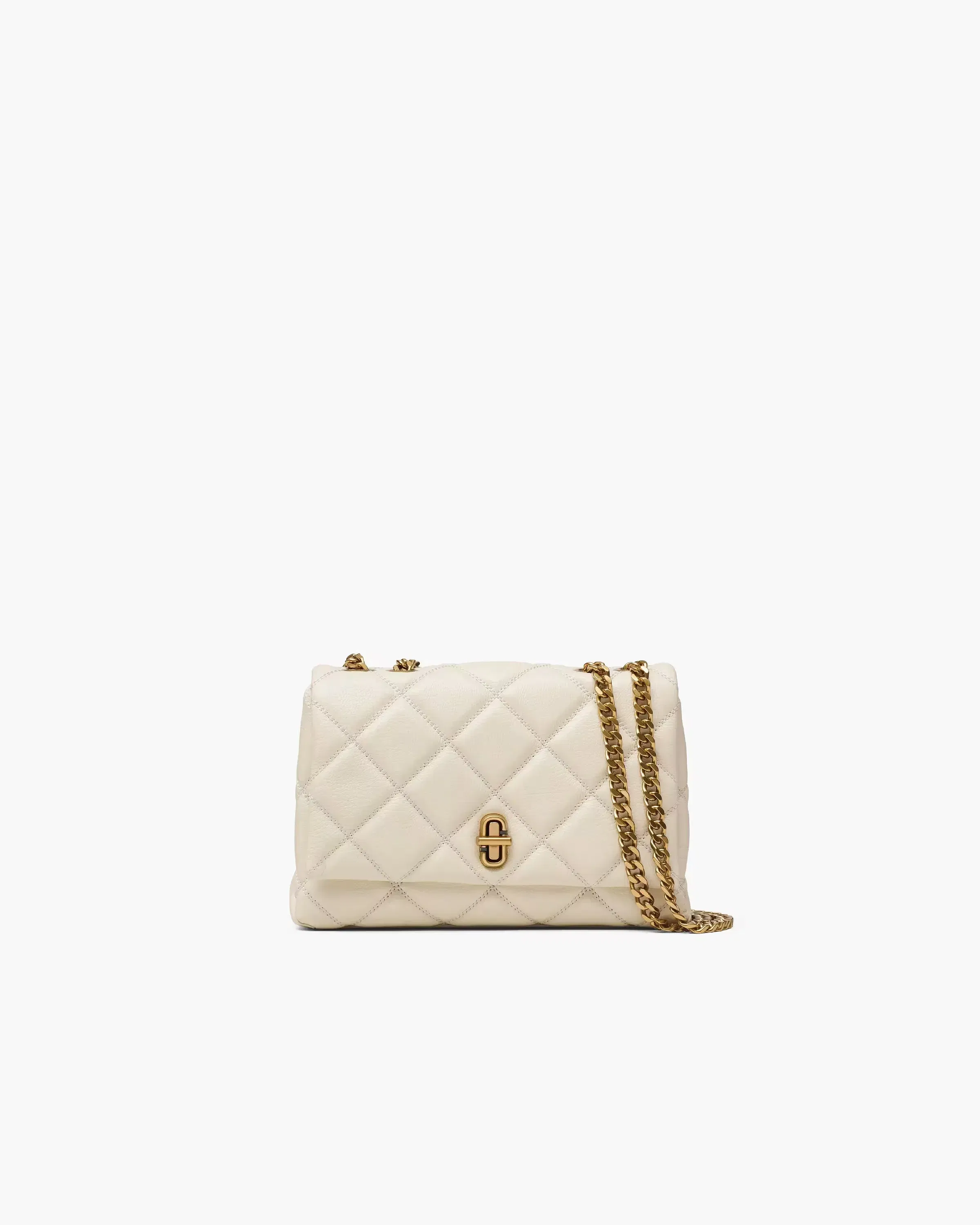 Marc Jacobs The Quilted Slim Dual Convertible Shoulder Bag Cloud White