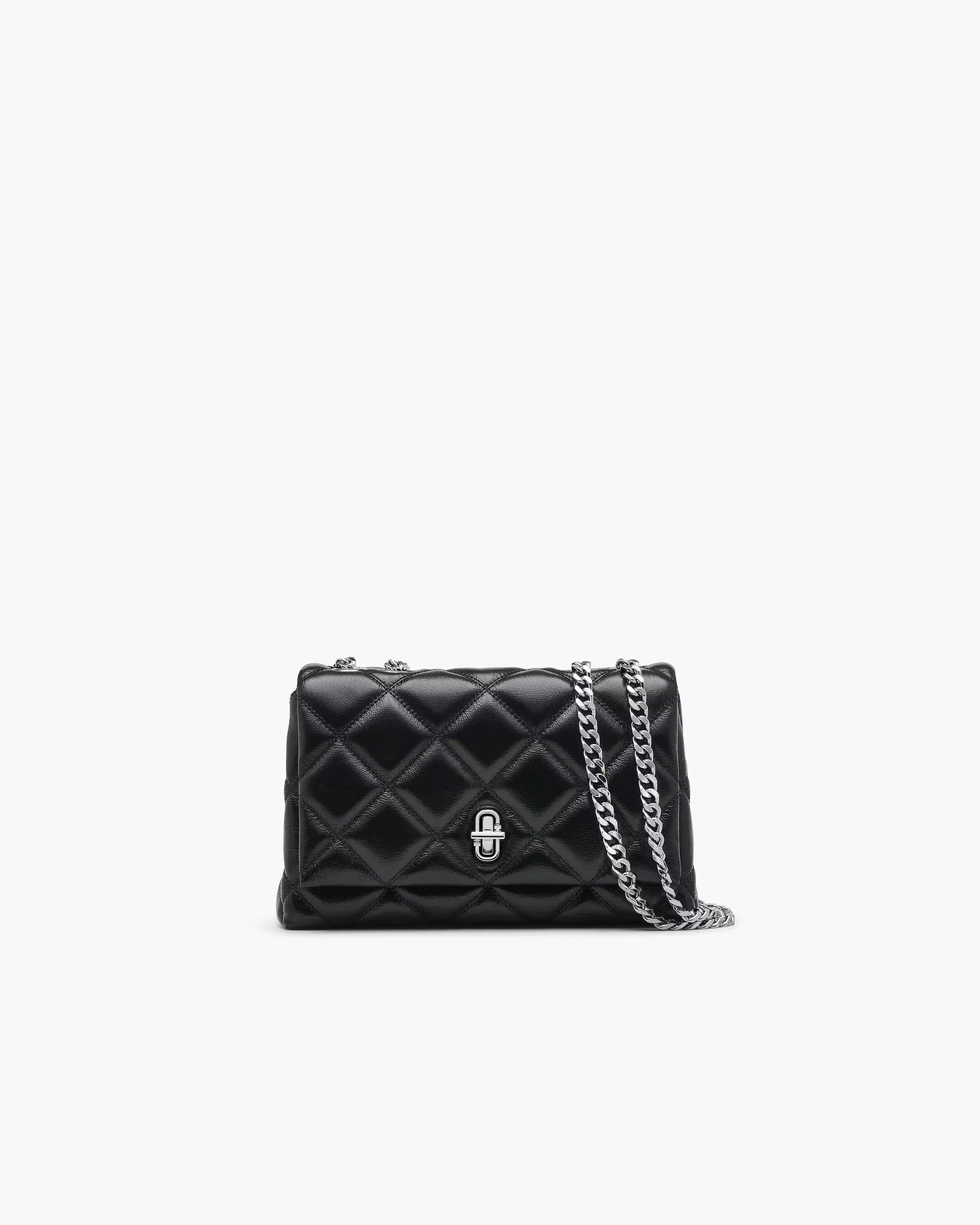 Marc Jacobs The Quilted Slim Dual Convertible Shoulder Bag Black