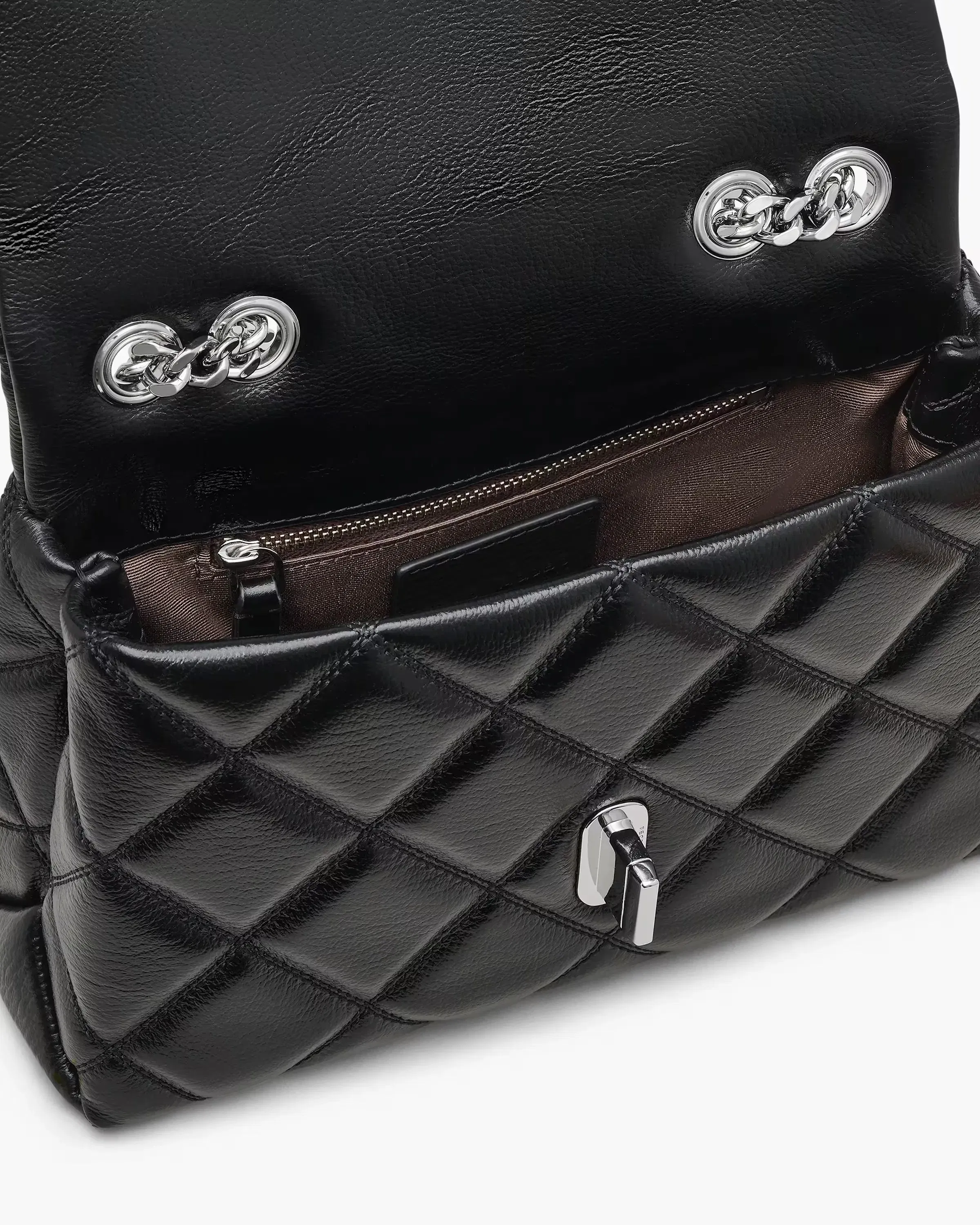 Marc Jacobs The Quilted Slim Dual Convertible Shoulder Bag Black