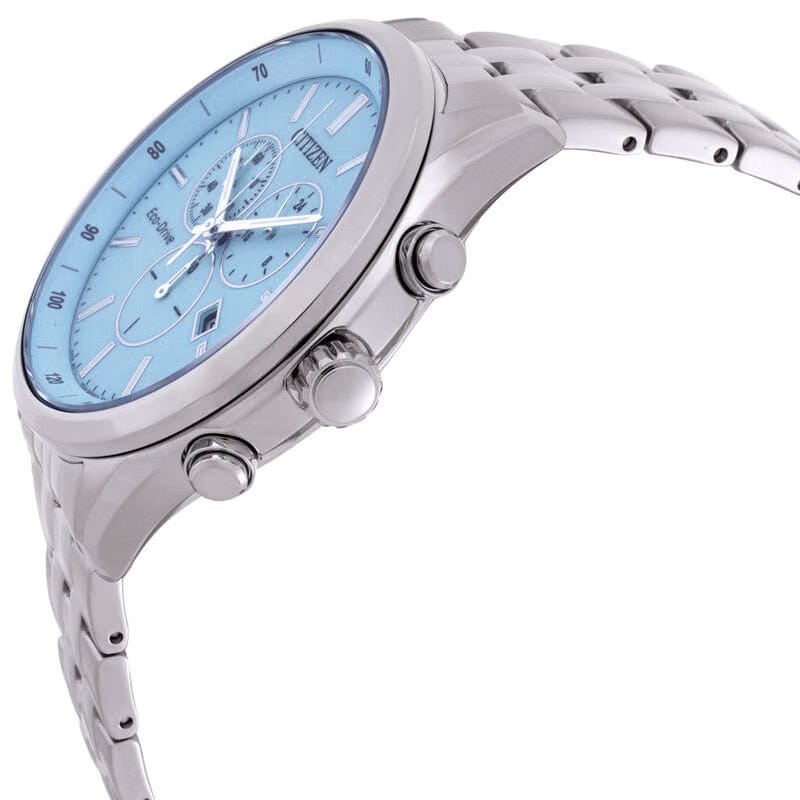 Citizen Eco-Drive Chronograph Blue Dial Mens Watch