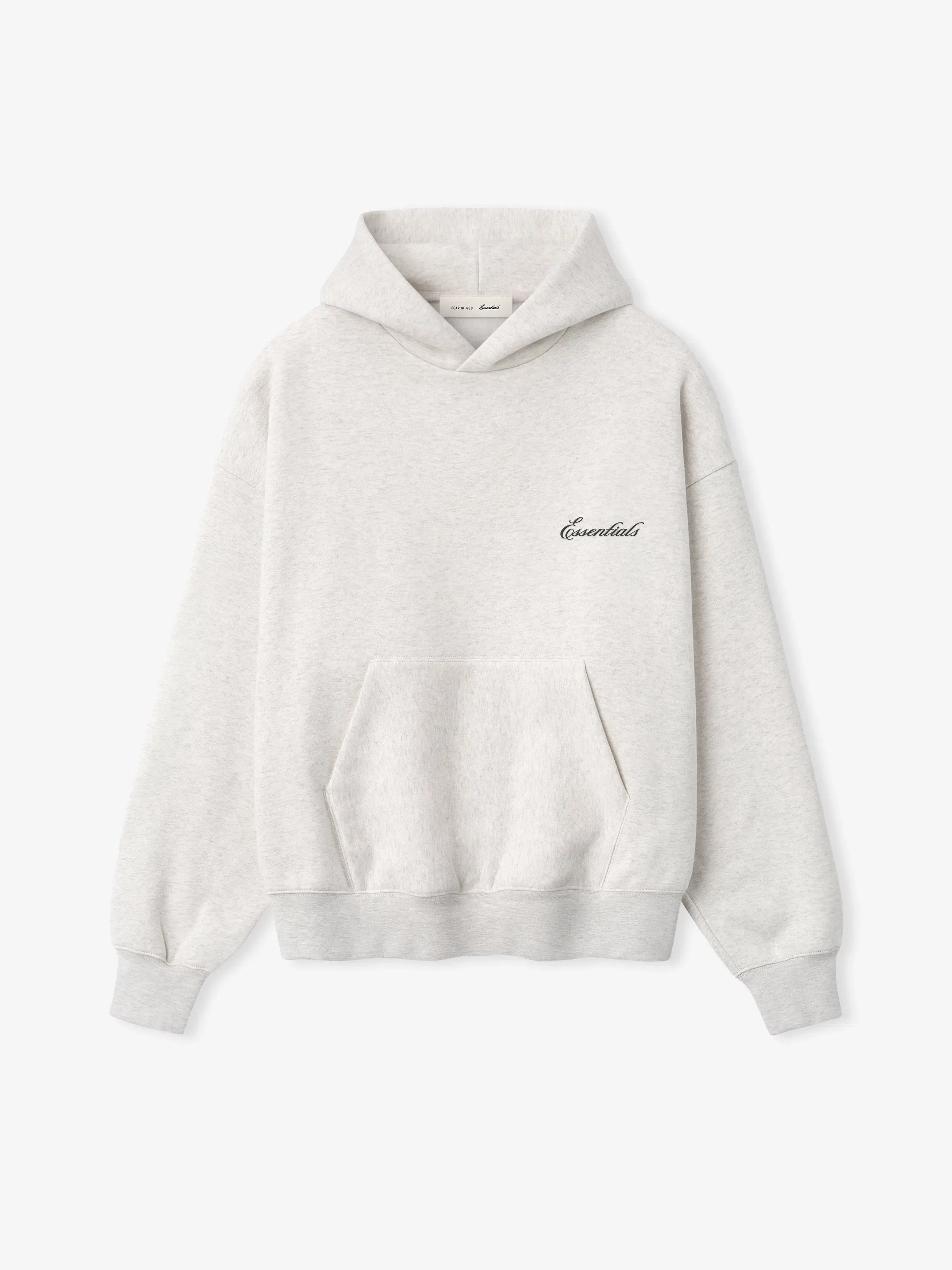 Essentials Signature Ss26 Classic Hoodie Oatmeal Heather