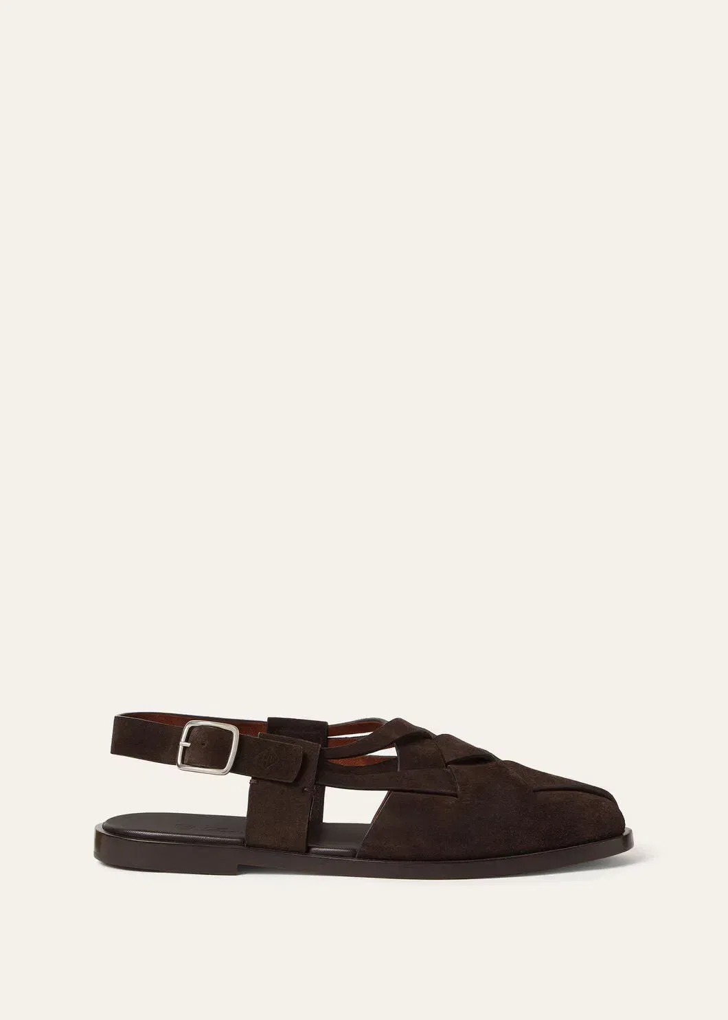 LoroPiana Peter Walk Sandal Savana Bark