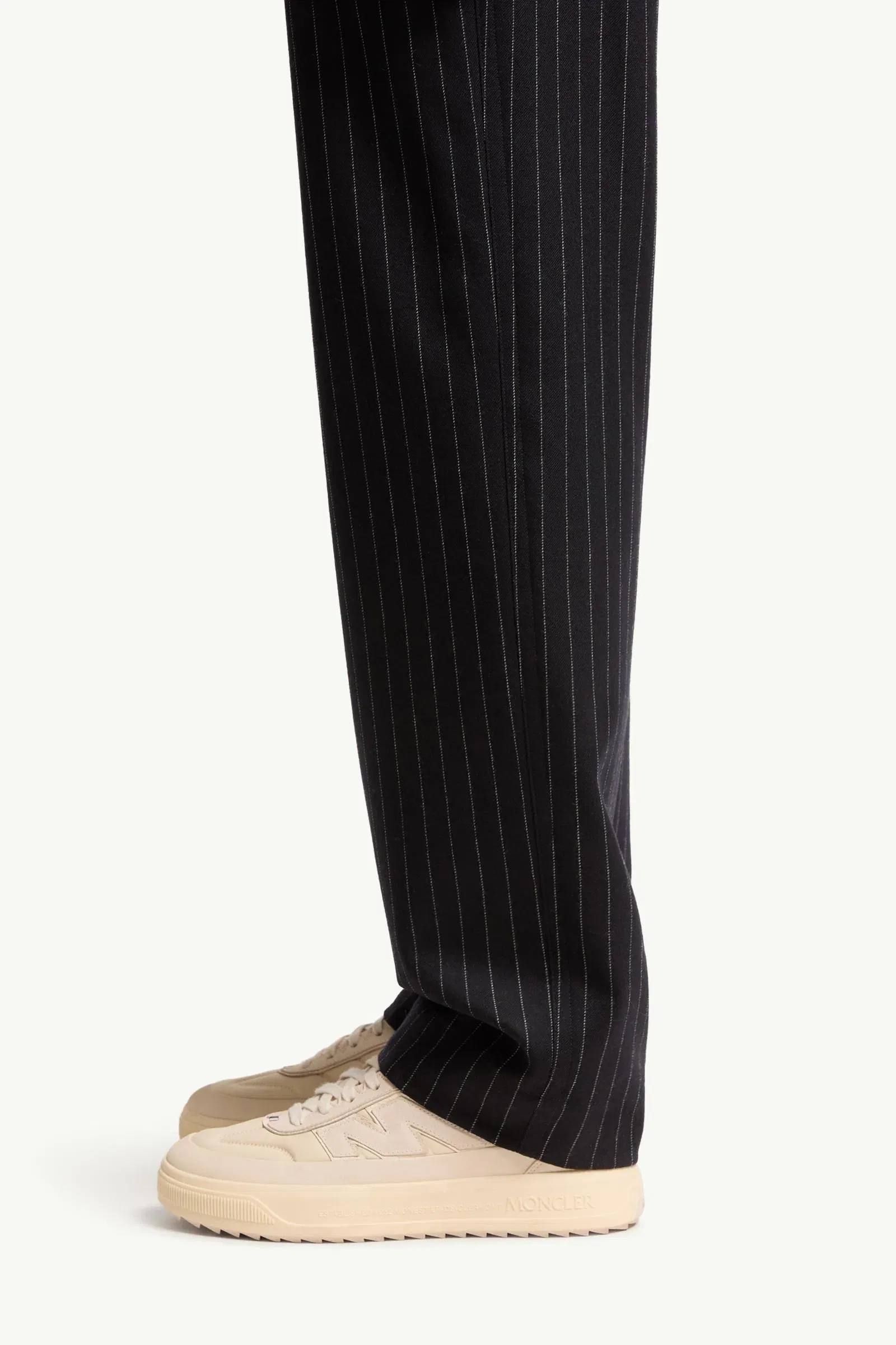Moncler Tailored Pinstripe Pants Dark Blue Dark Blue