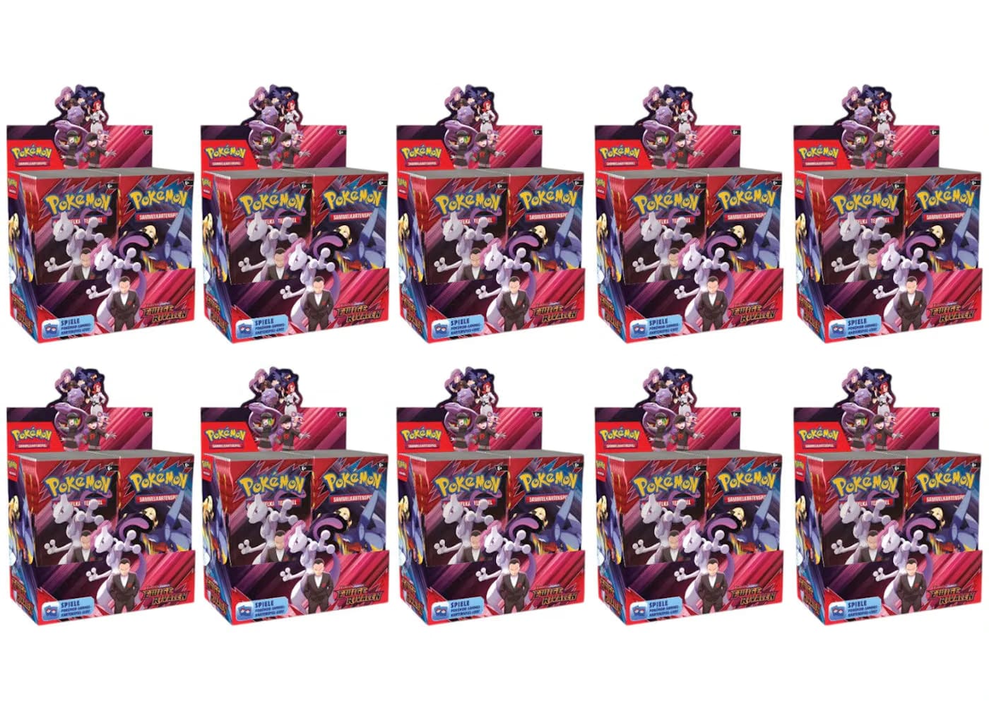 2025 Pokemon Scarlet & Violet Destined Rivals Booster Box 10X Lot German