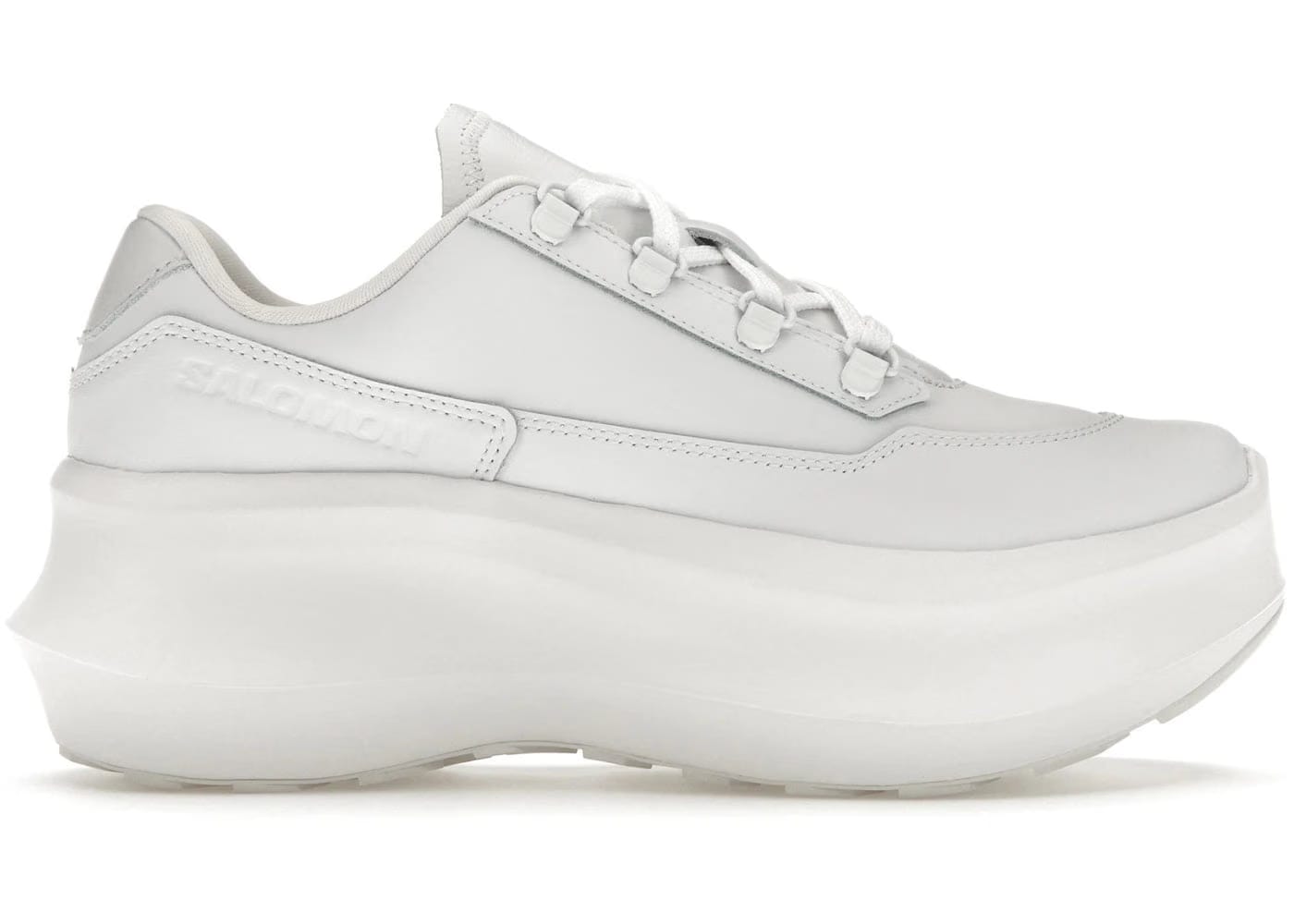 Salomon Sr811 Leather Platform Comme Des Garcons White