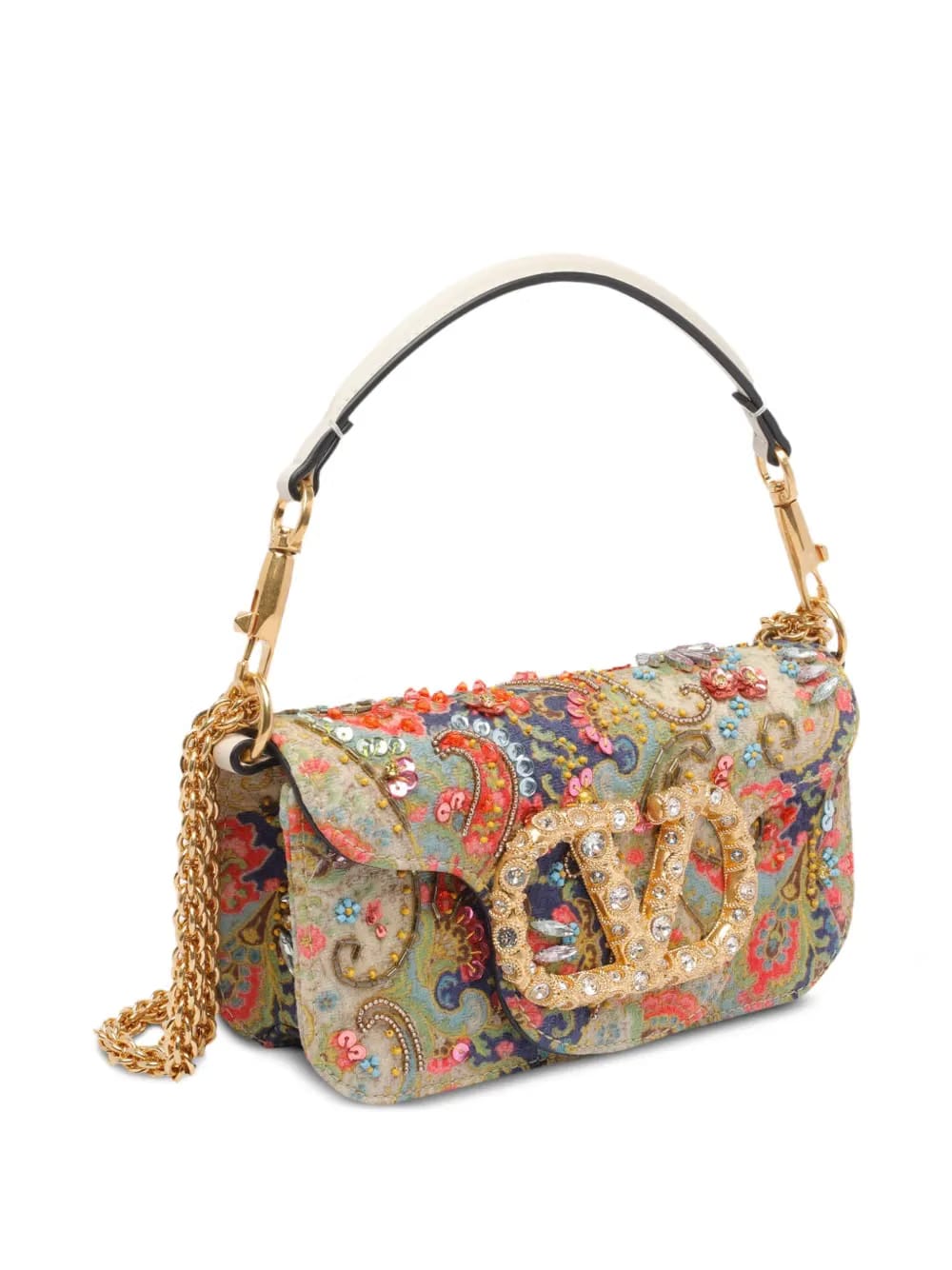 mini Loco paisley VLogo-signature shoulder bag