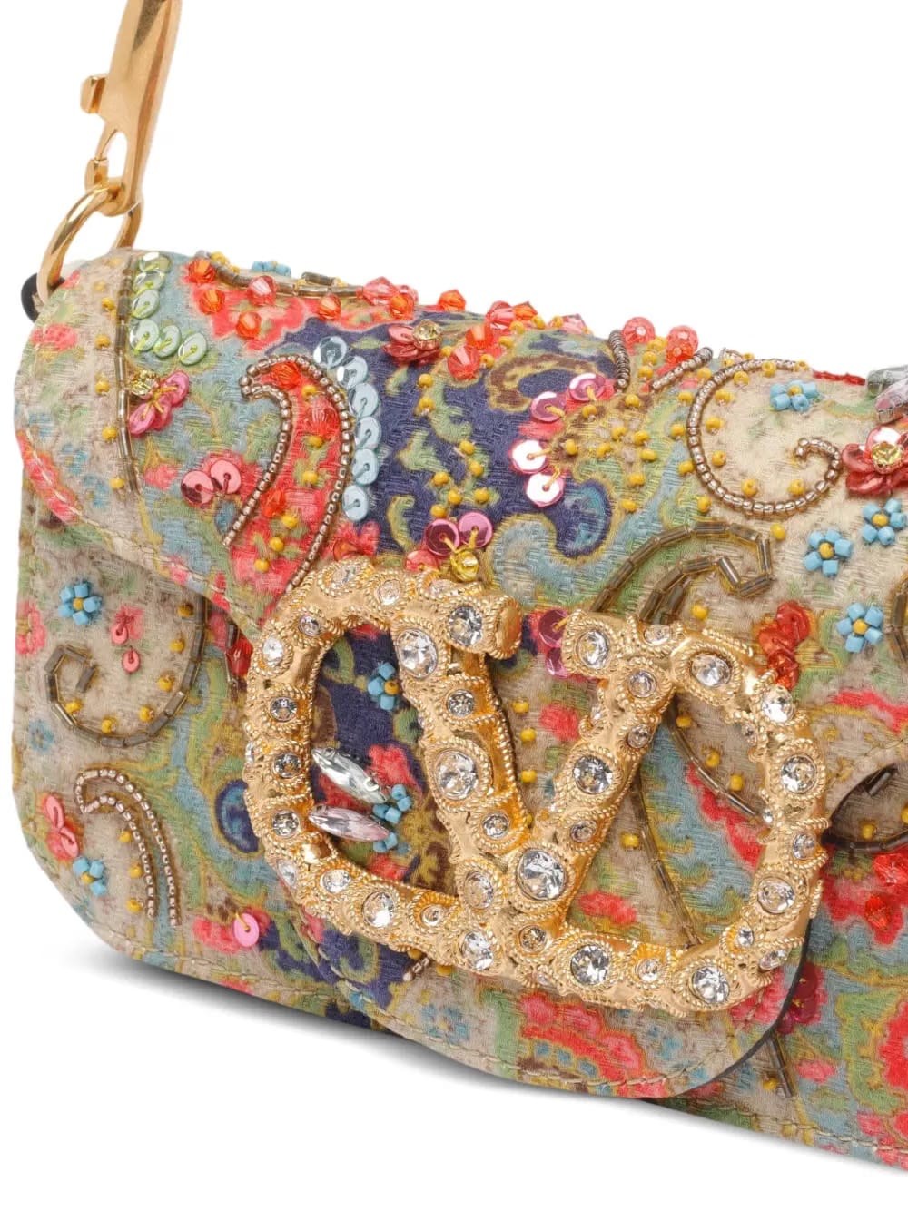 mini Loco paisley VLogo-signature shoulder bag