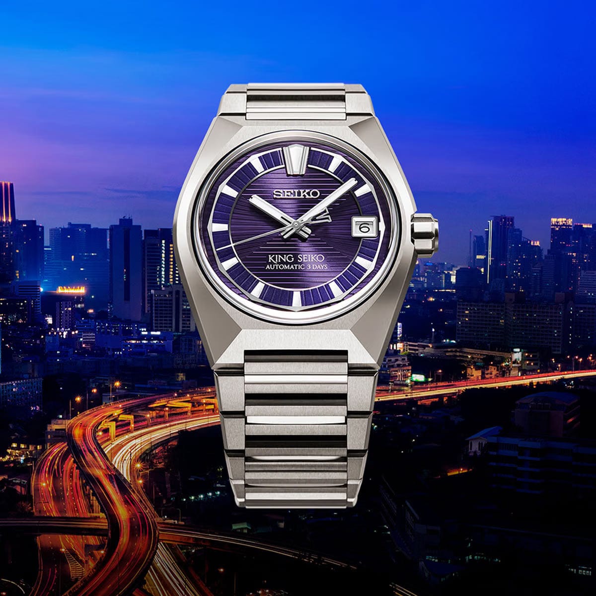 Seiko King Seiko Titanium Twilight Violet - Purple - HKF001J1