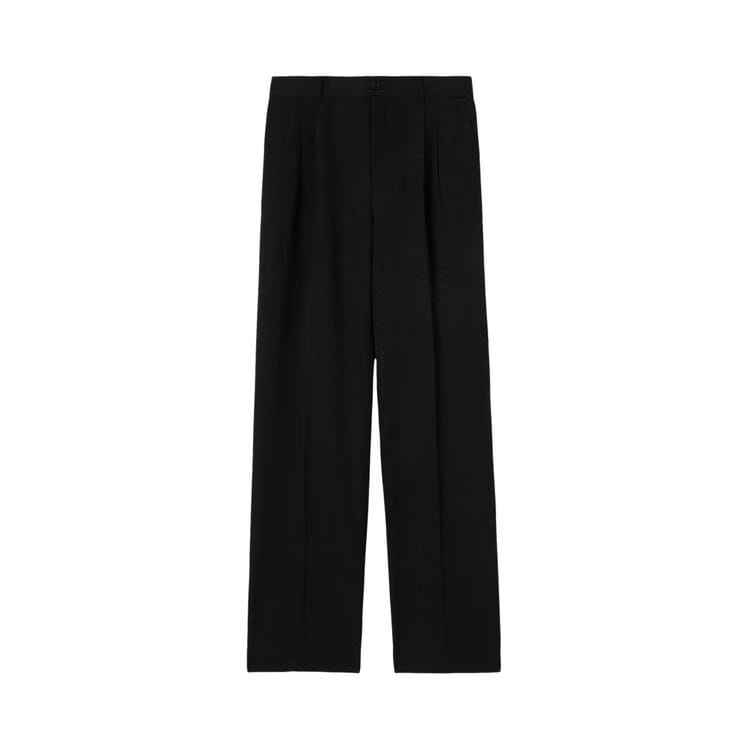 Burberry Wool Twill Tailored Pants Black