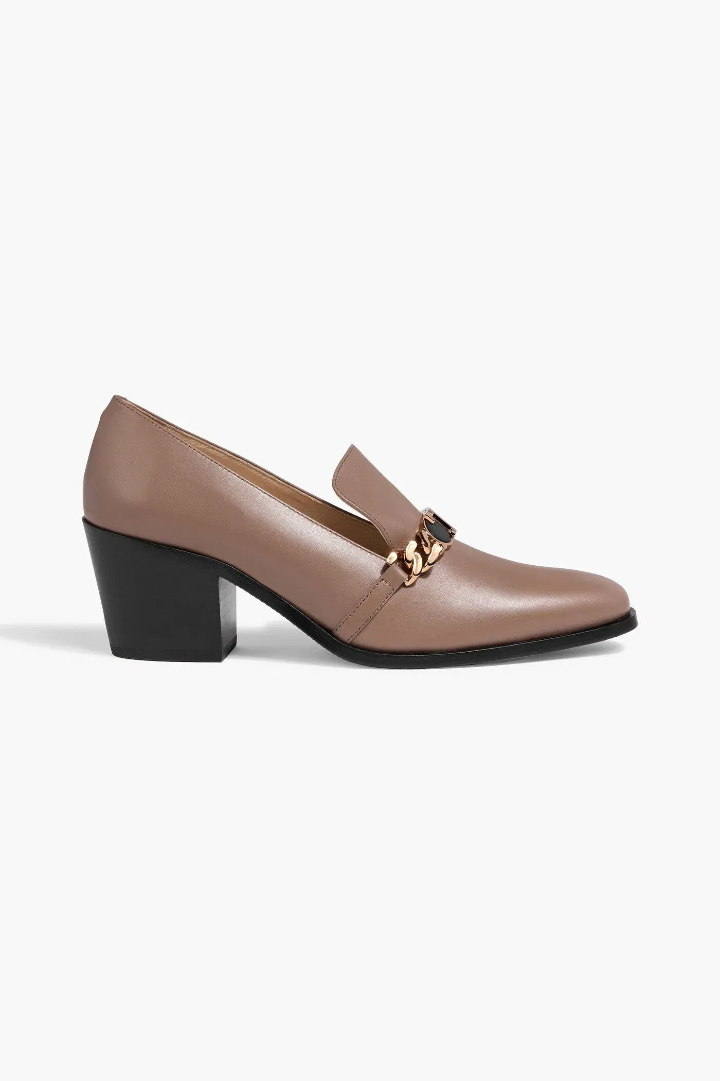 Tod's Embellished Leather Pumps Taupe Women's