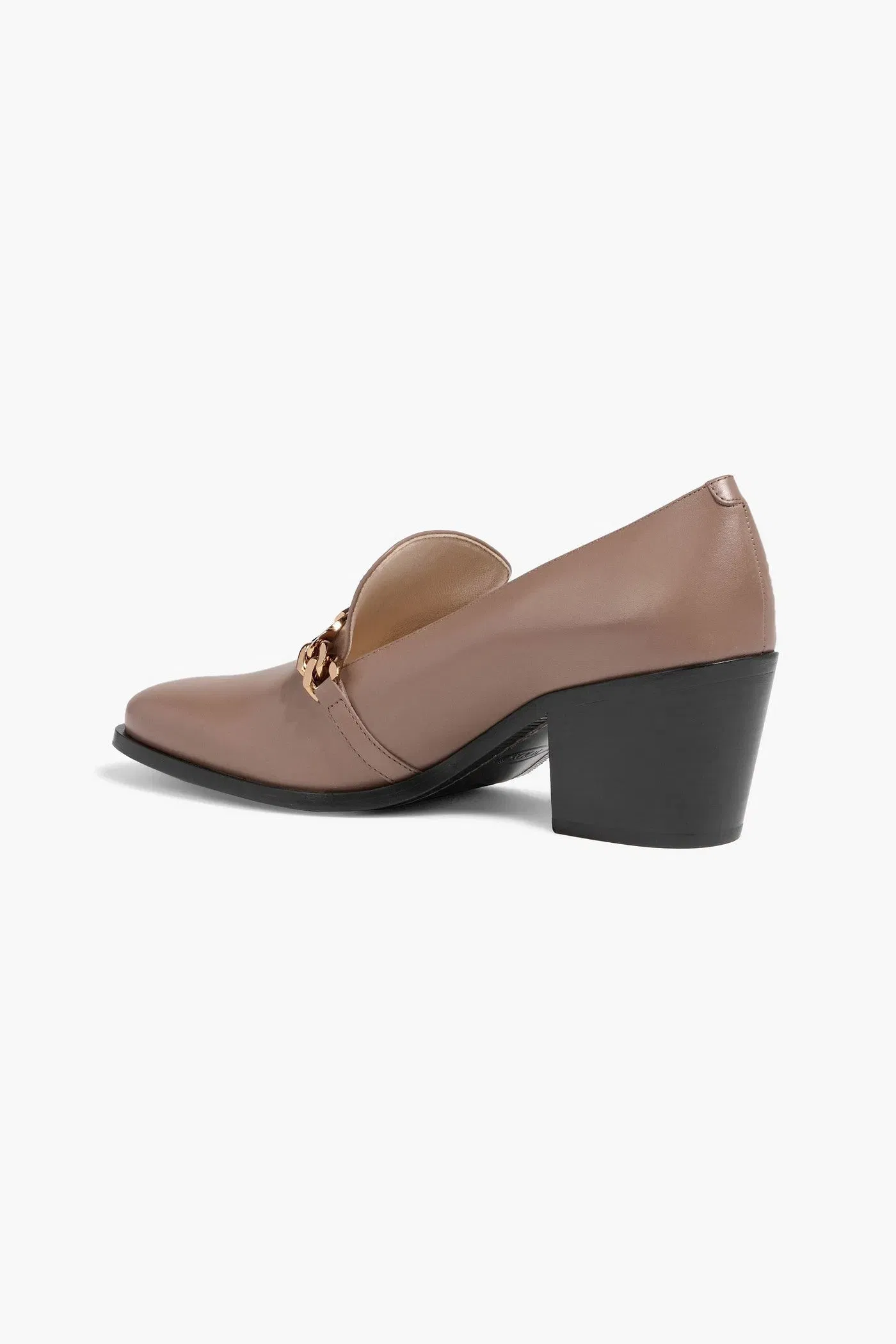 Tod's Embellished Leather Pumps Taupe Women's