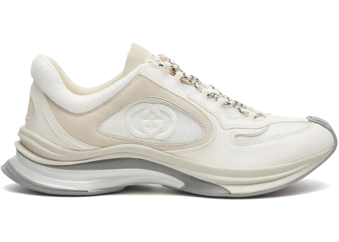 Gucci Run White Suede