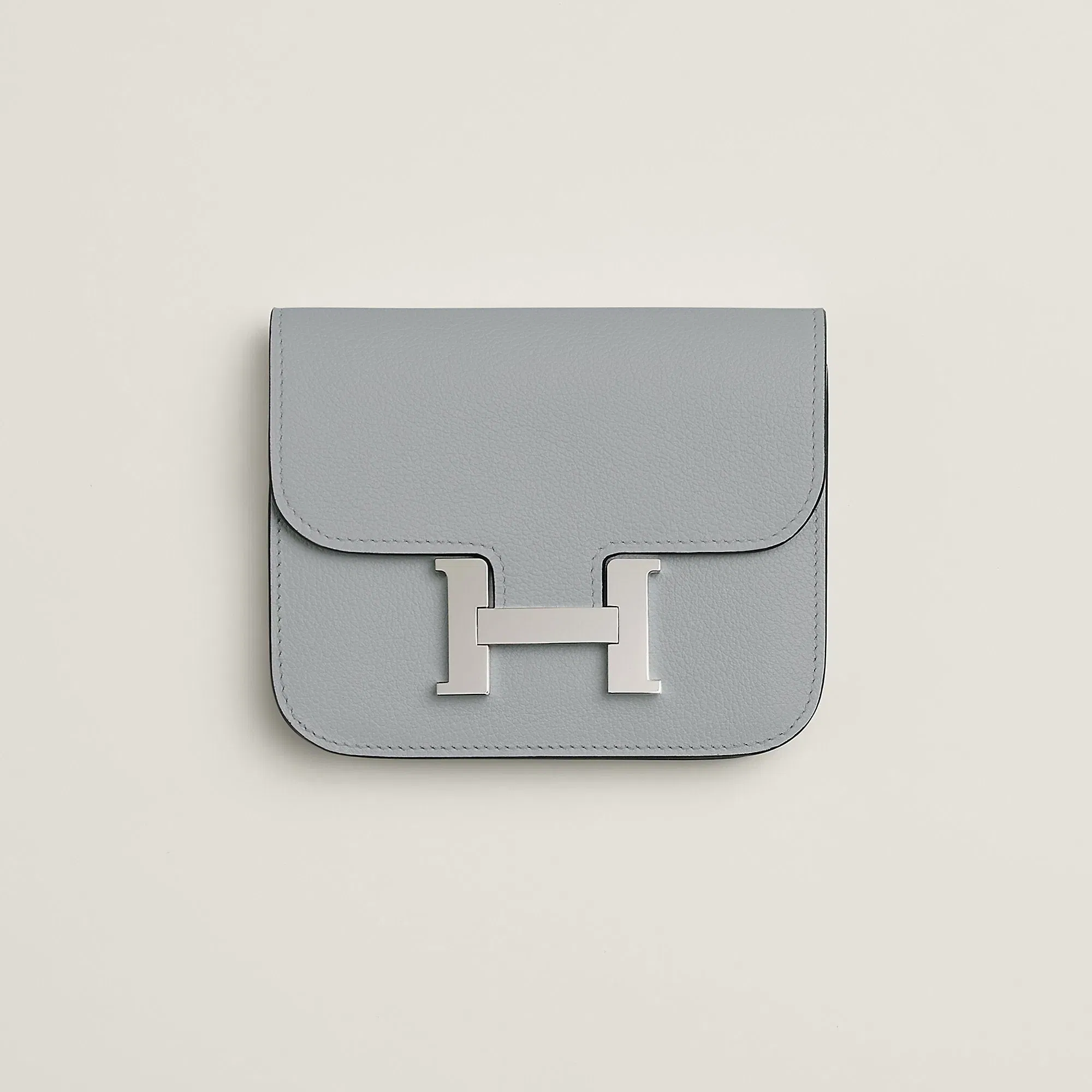 Hermes Constance Slim Wallet Bleu Saphir