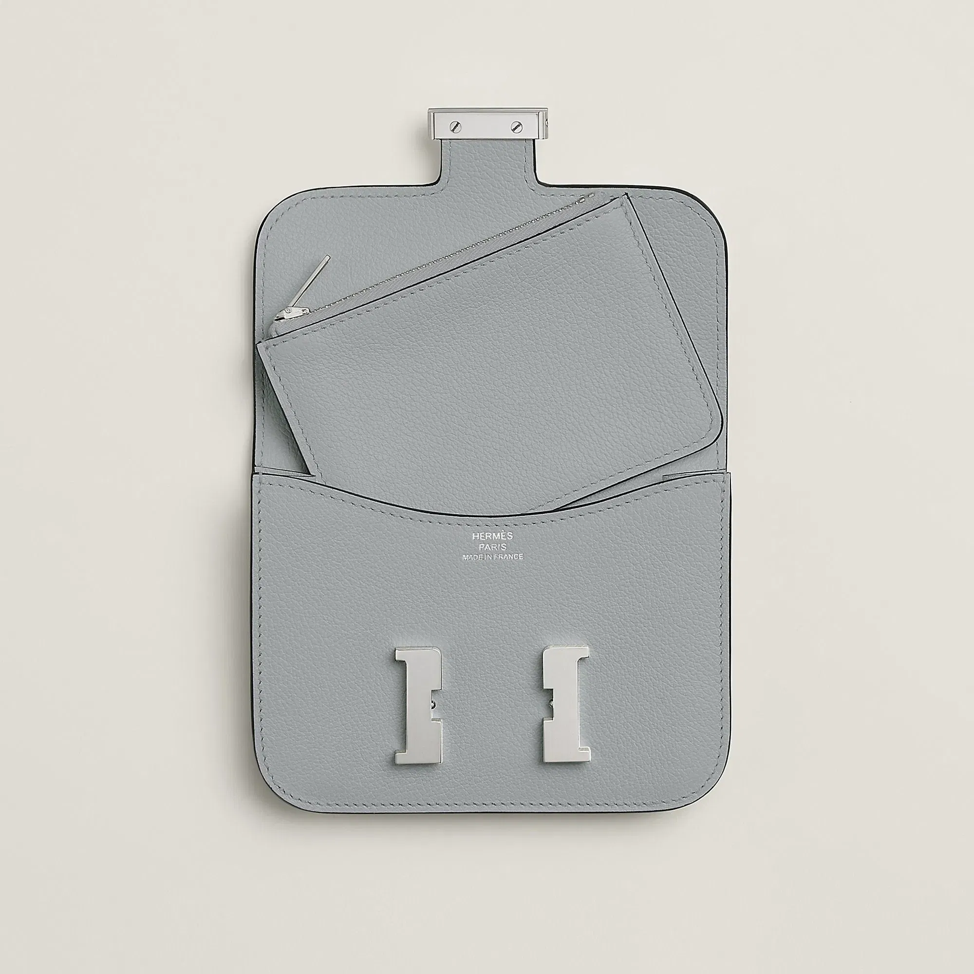 Hermes Constance Slim Wallet Bleu Saphir