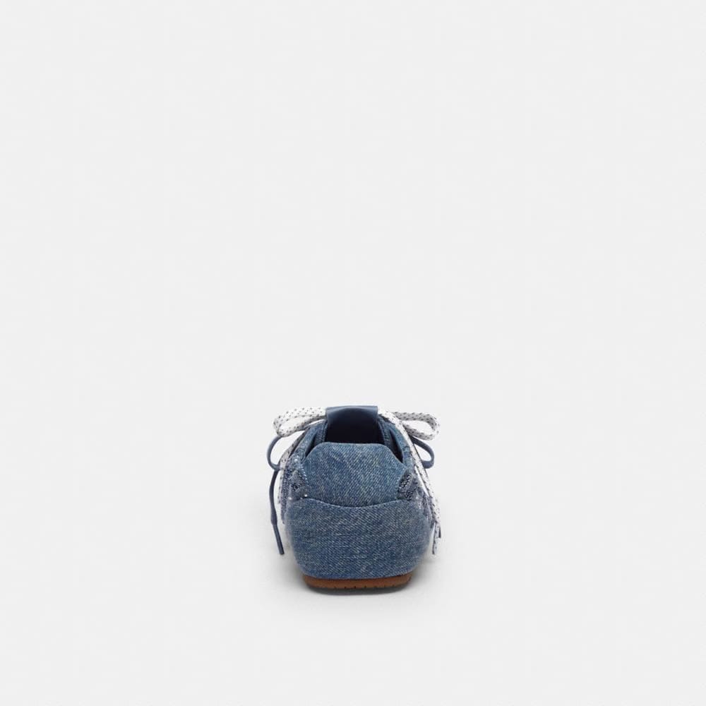 Women's Coach Soft Sneaker In Signature Denim Denim Blue
