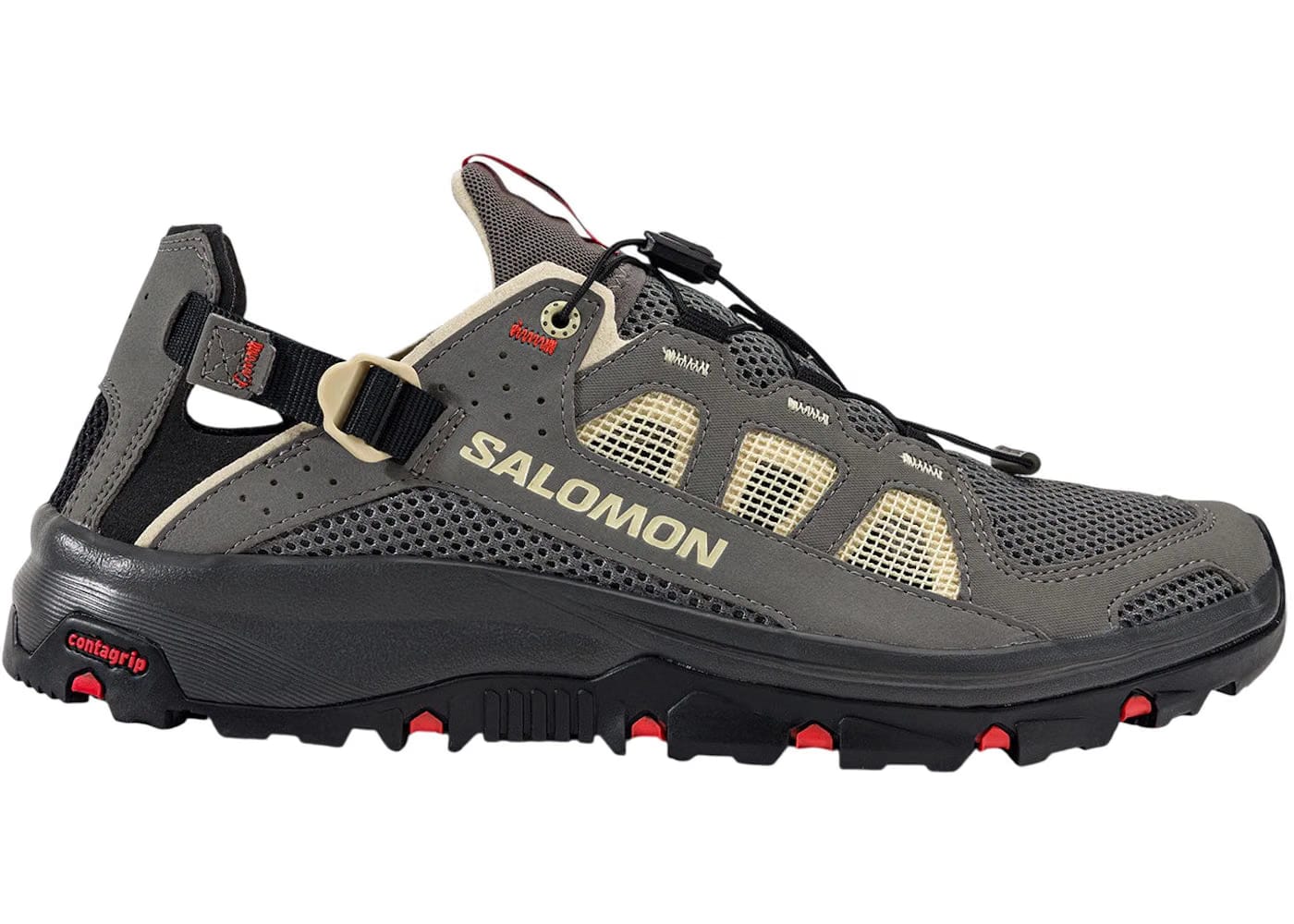 Salomon Techamphibian 5 Pewter Moth Fiery Red