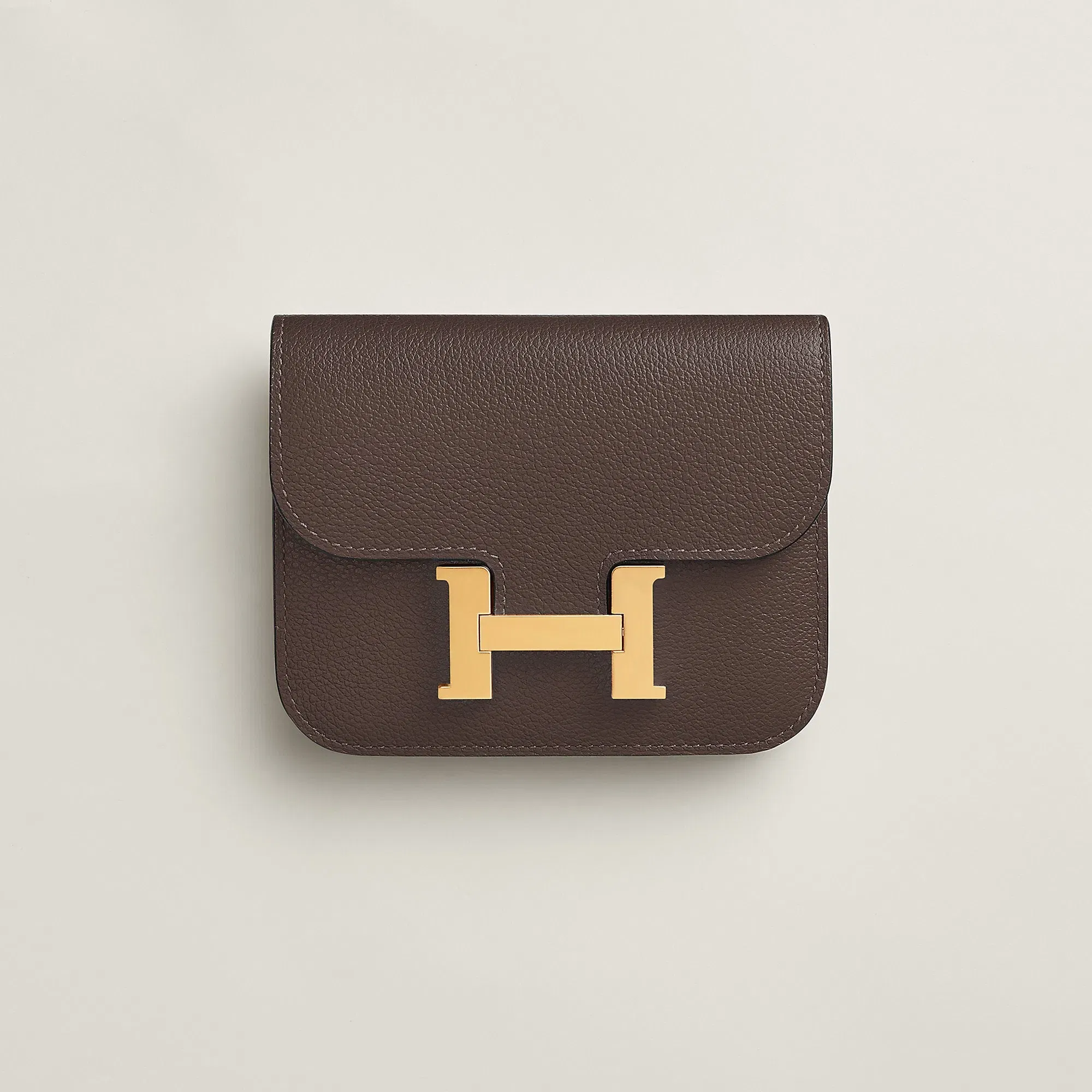 Hermes Constance Slim Wallet Bleu Saphir