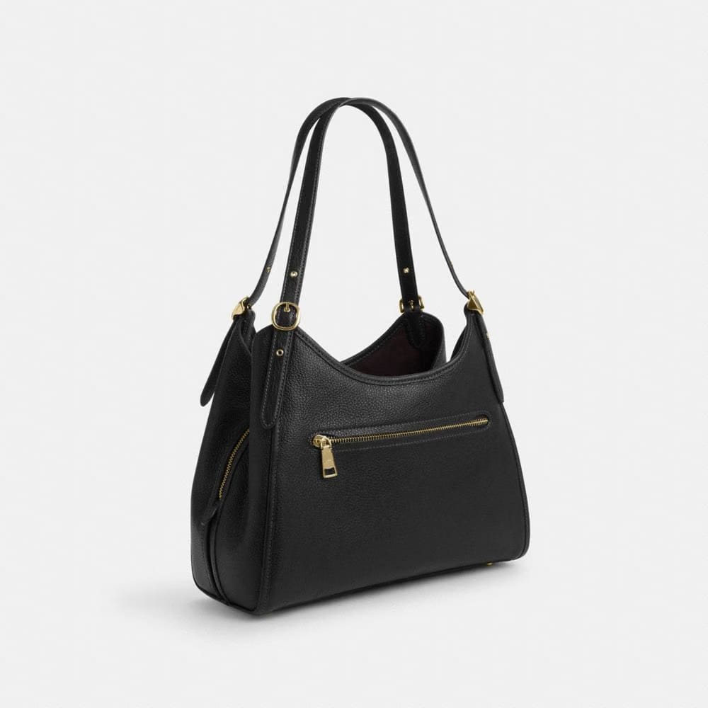 Coach Erin Shoulder Bag Gold Black