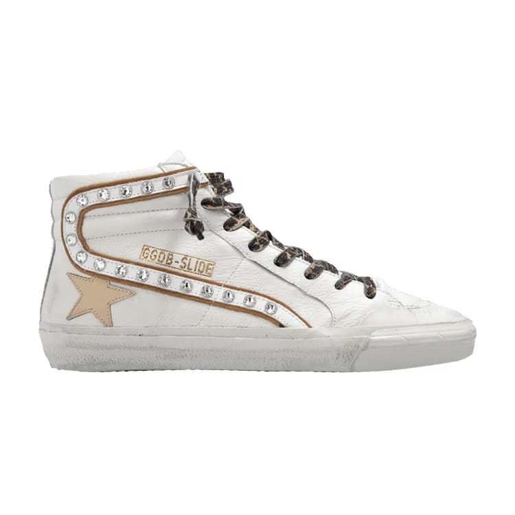 Golden Goose Wmns Slide Sneaker 'White Beige Platinum'