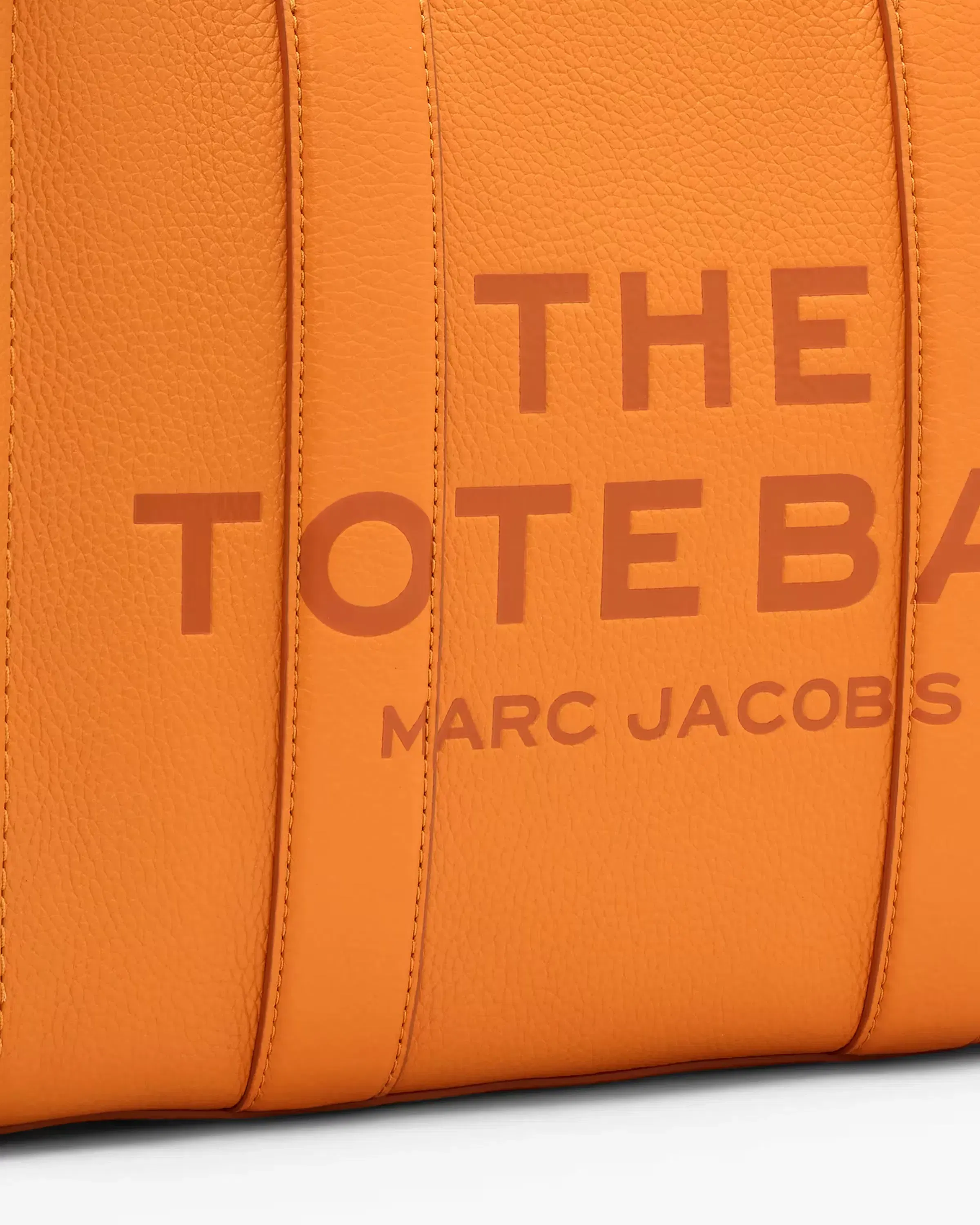 Marc Jacobs The Leather Medium Tote Bag Tangerine