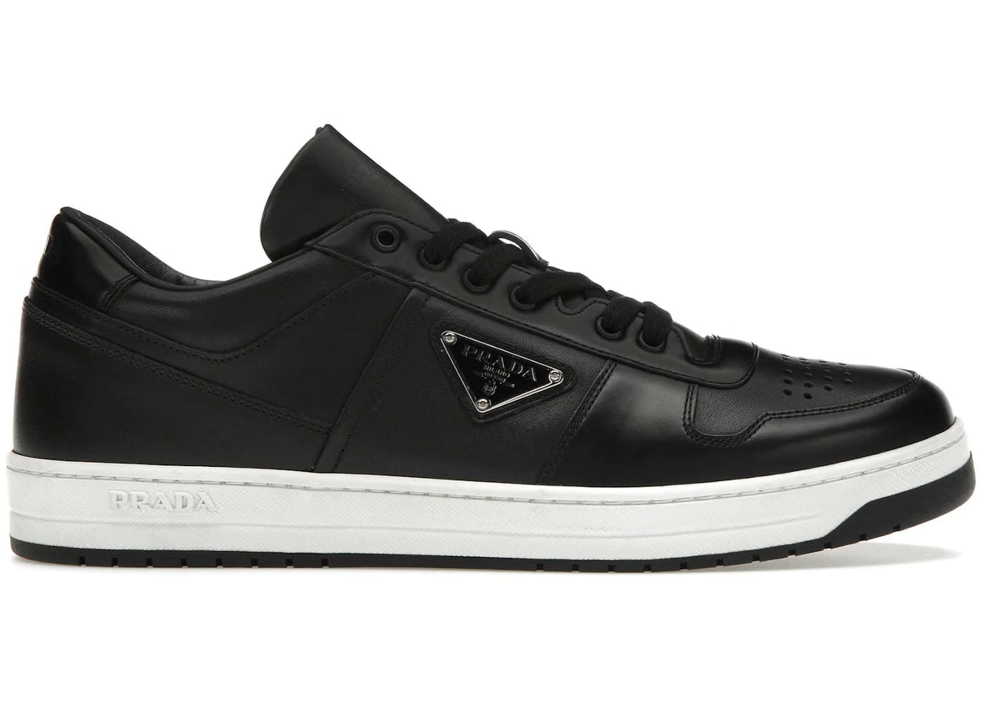 Prada Downtown Leather Black White