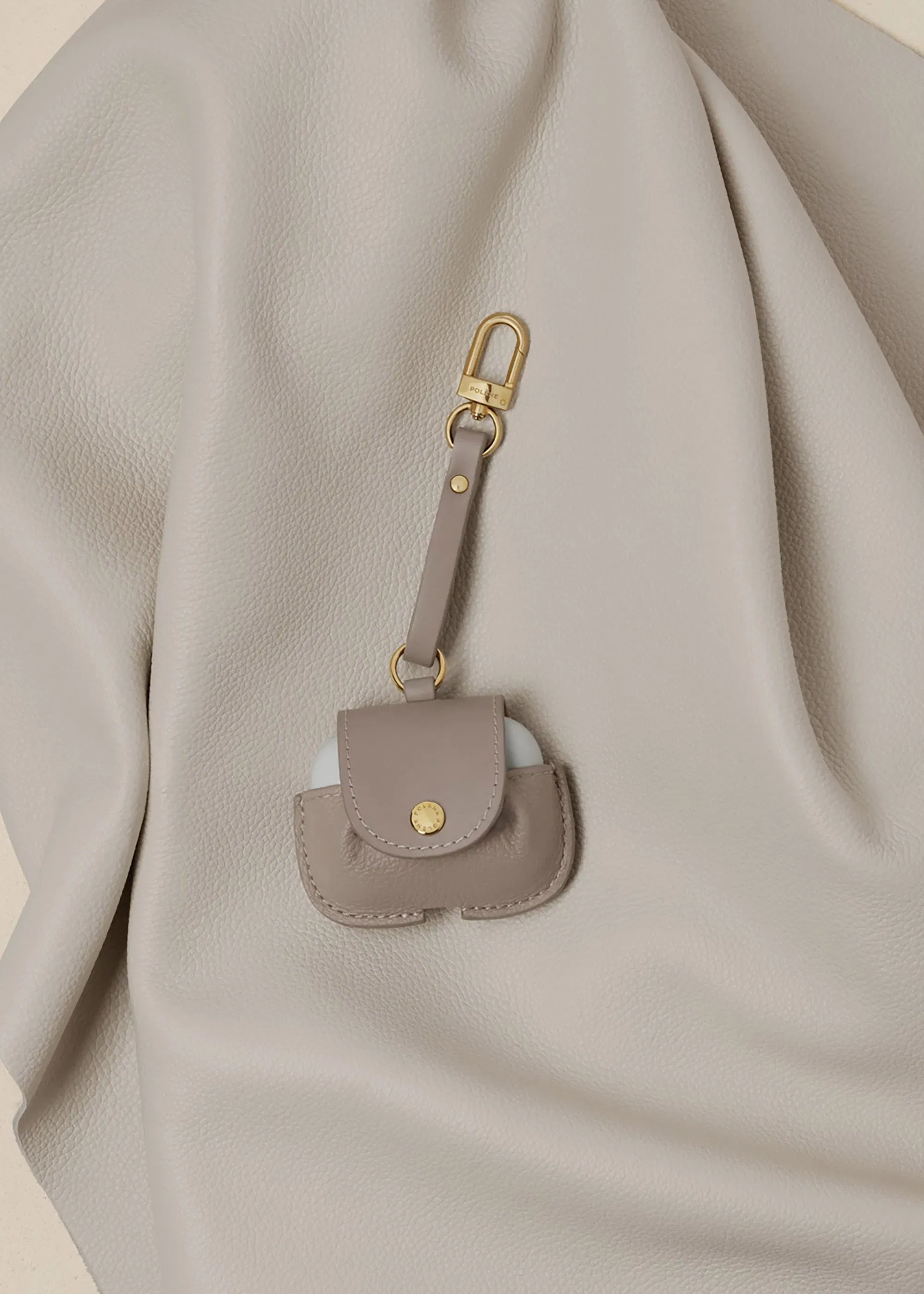 Polene Airpods case Duo Taupe