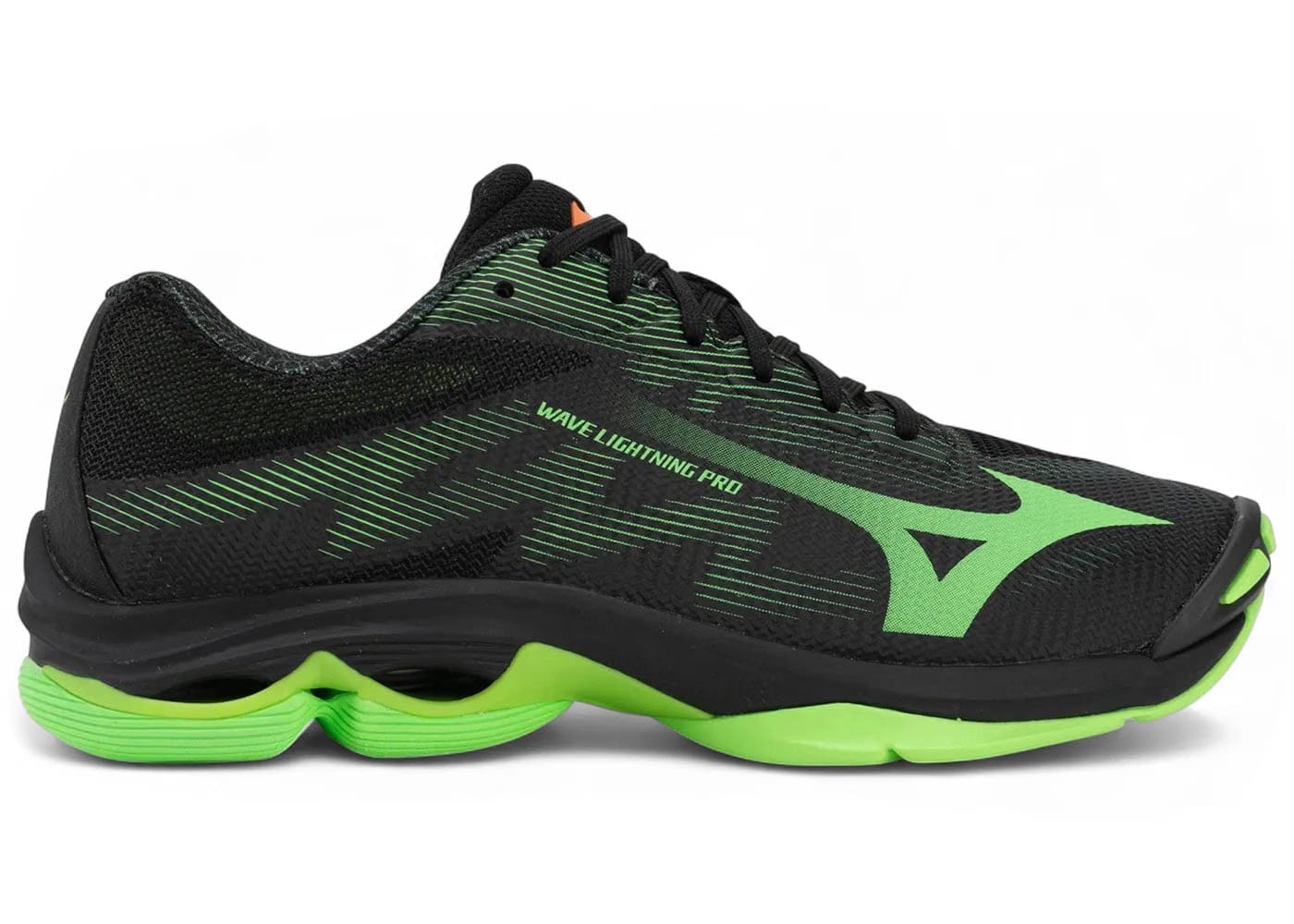 Mizuno Wave Lightning Pro Black Gloving Apple Mandarin Orange