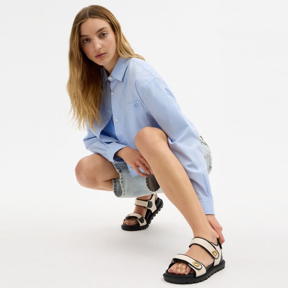 Women's Coach Brynn Sandal Chalk & Black