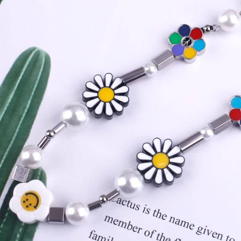 Beaded Rainbow Pride Smile Necklace