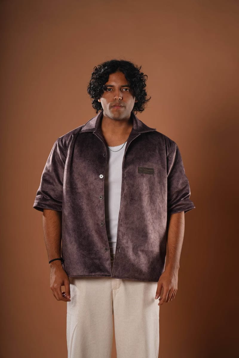 Suede Bowling Shirt