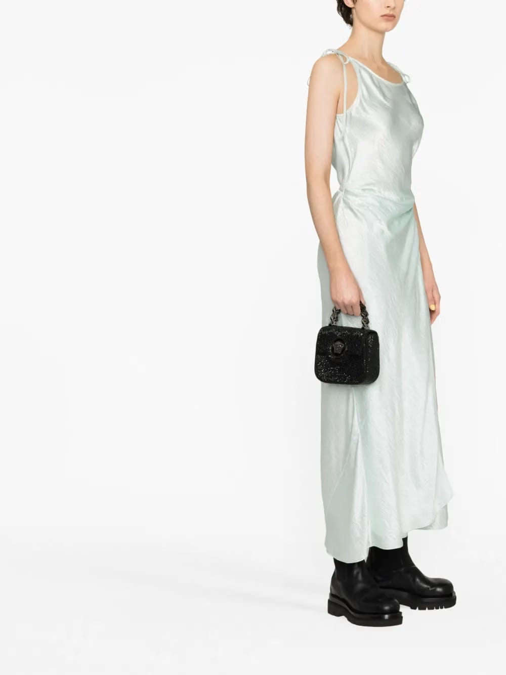 La Medusa crystal-embellished mini bag