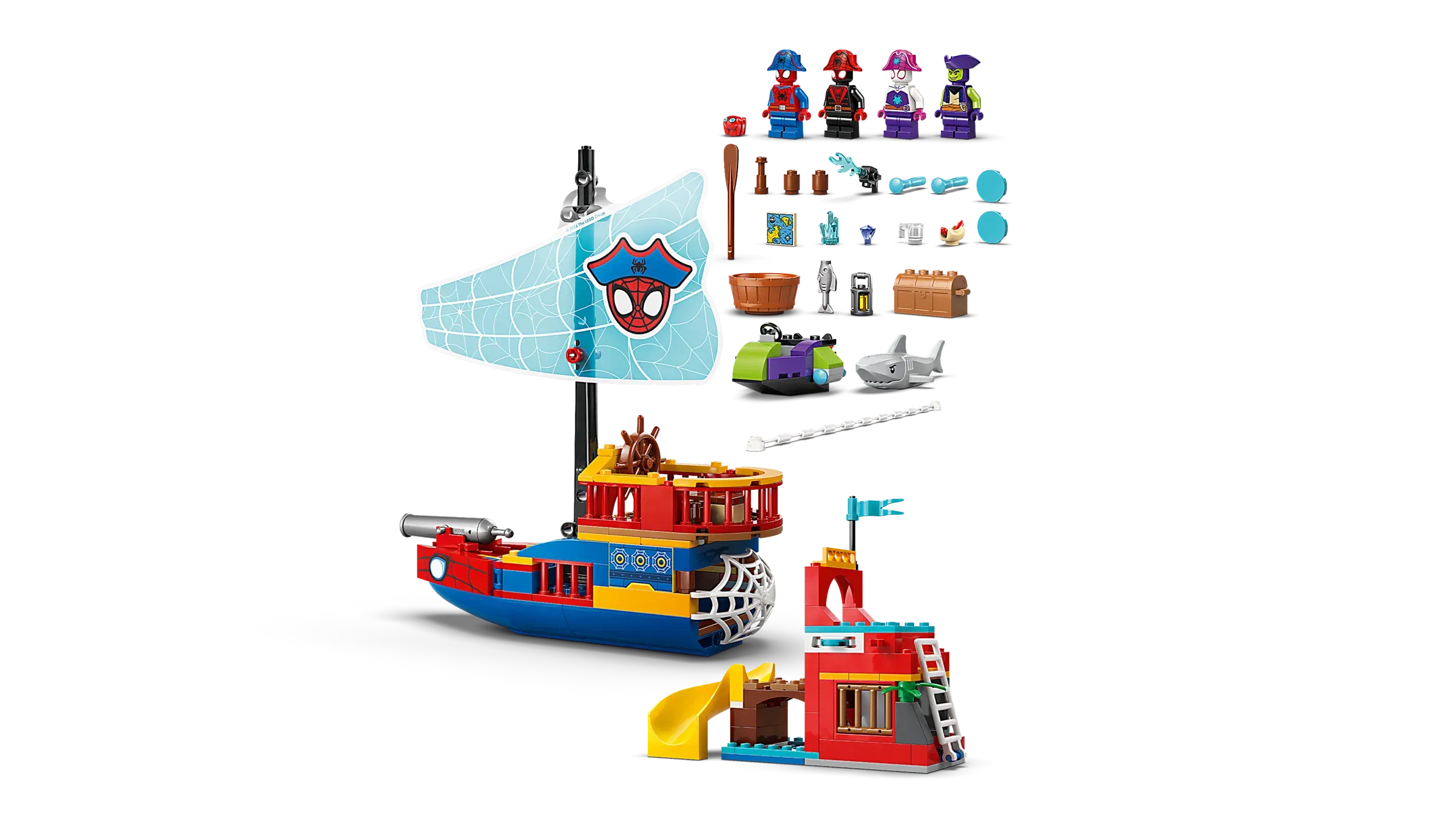 Lego Team Spidey Pirate Ship